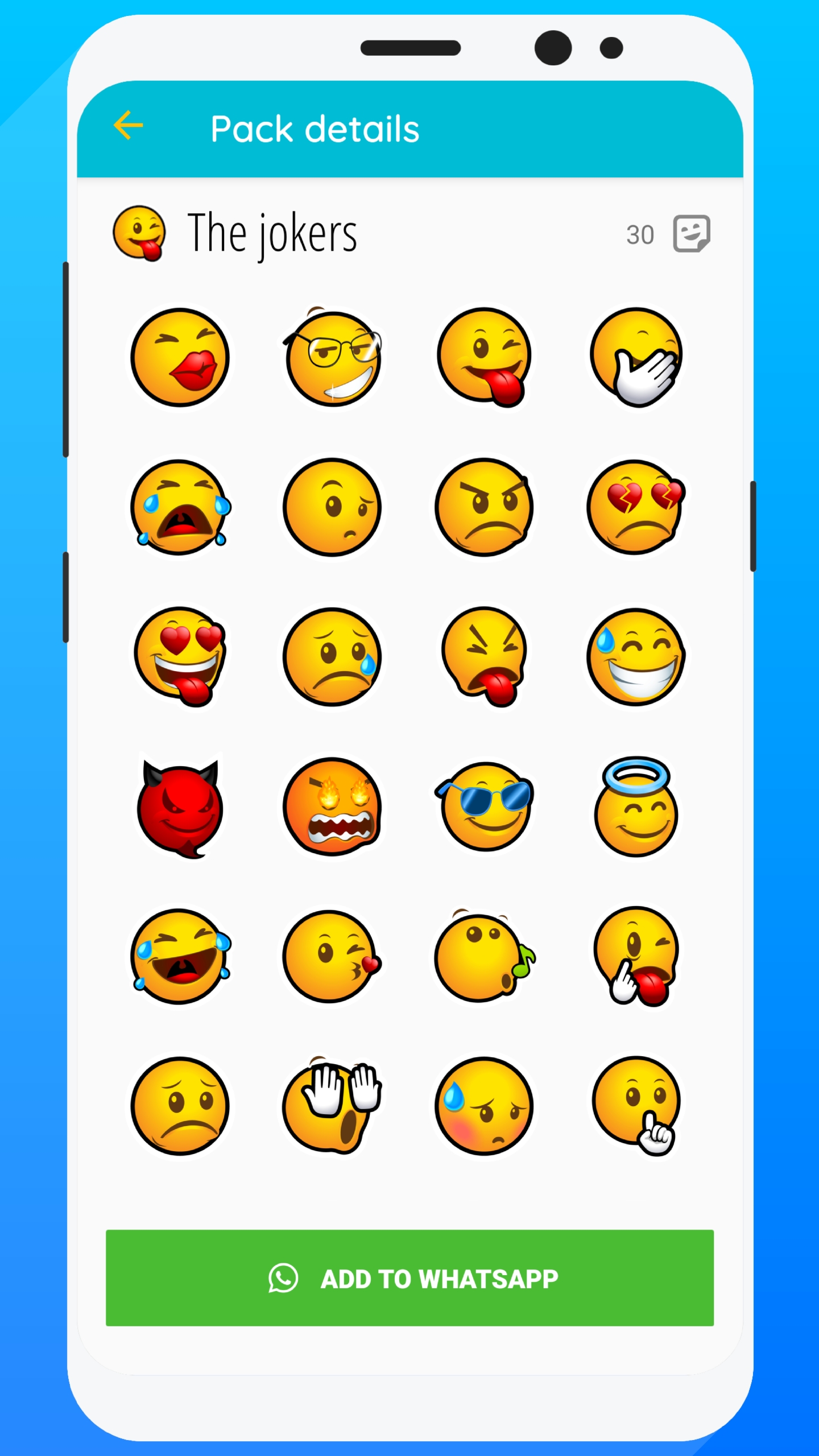 اسکرین شات 7 برنامه WeSmile Smileys (WASticker)