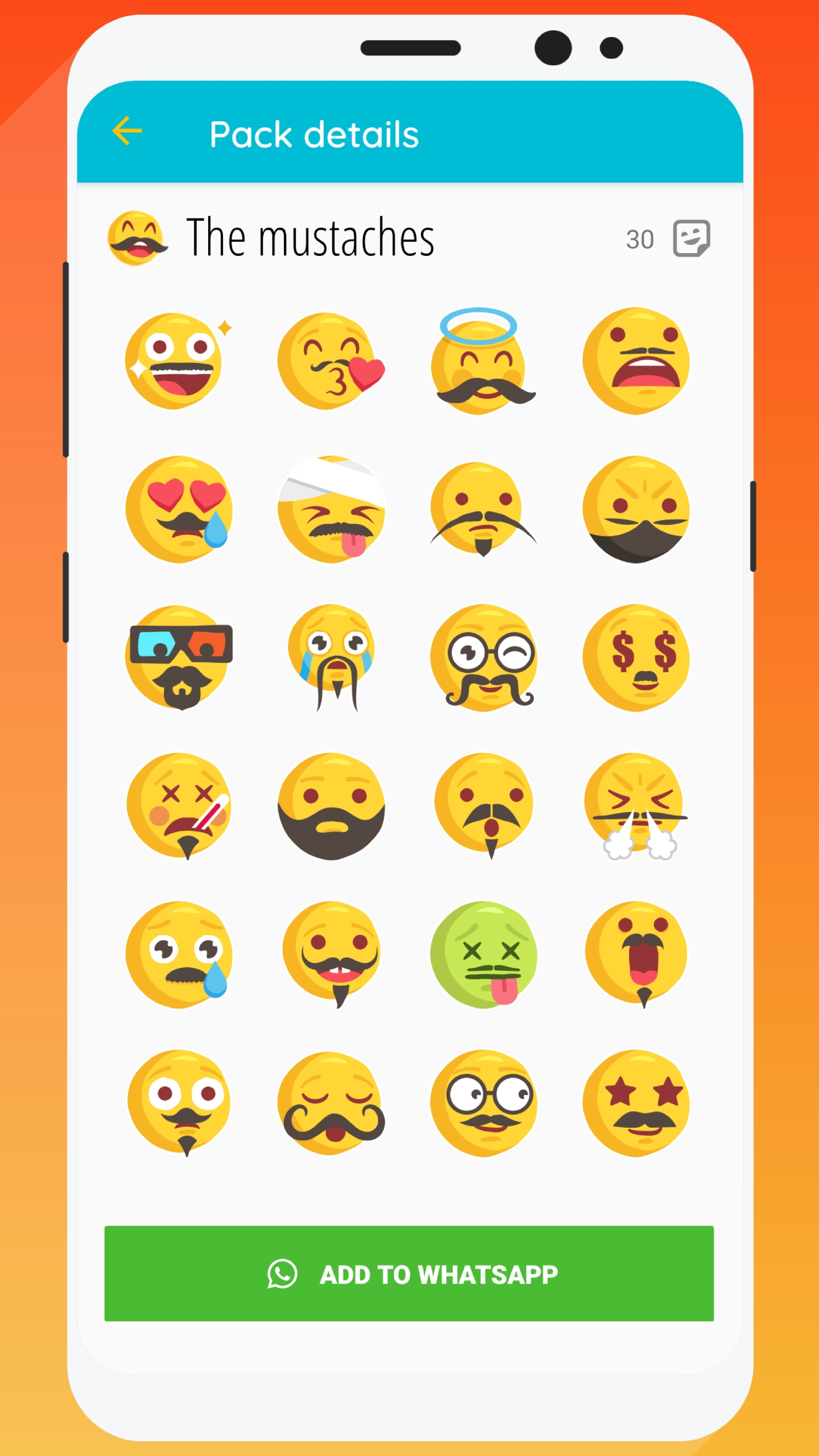 اسکرین شات 5 برنامه WeSmile Smileys (WASticker)