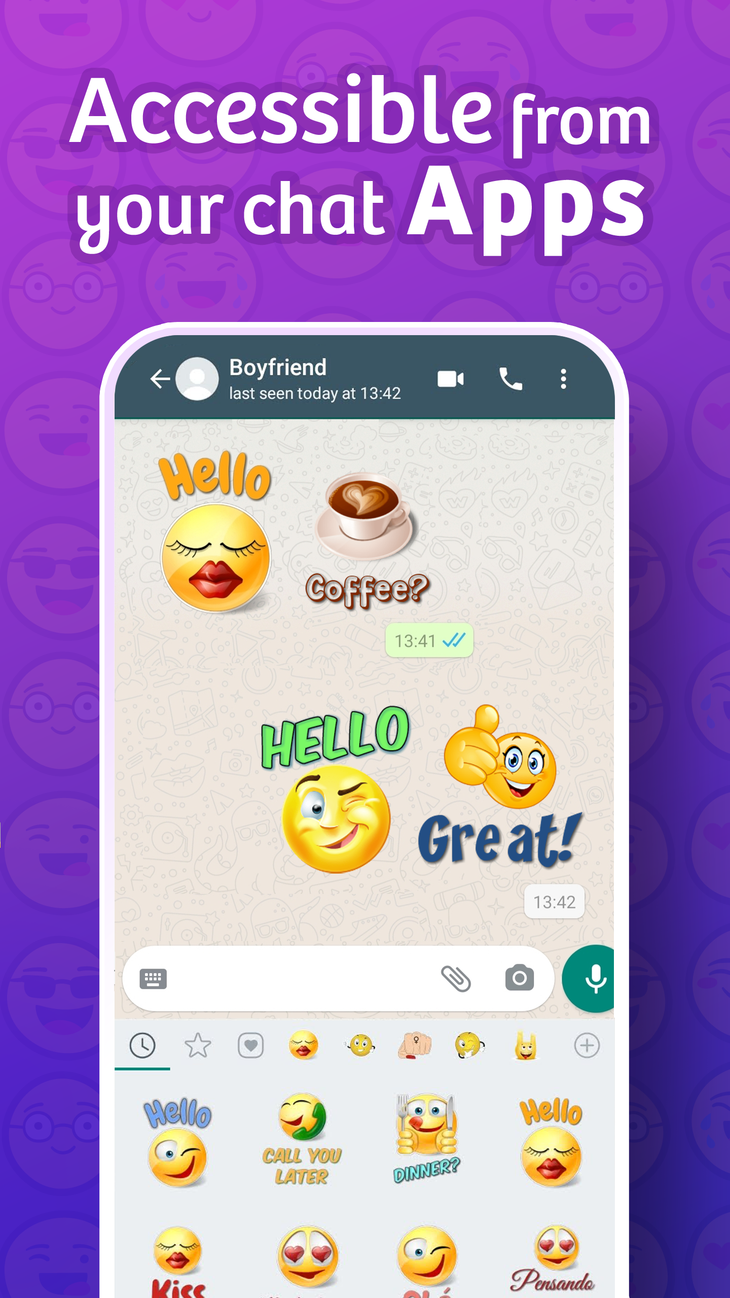 اسکرین شات 6 برنامه WhatsLov Stickers (WASticker)