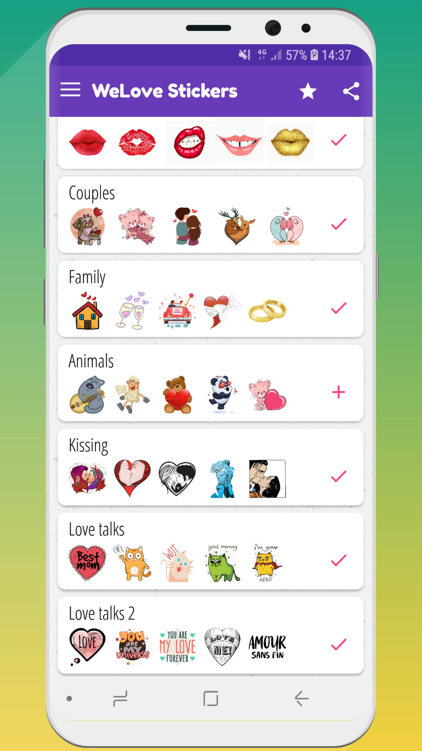 اسکرین شات 7 برنامه WeLove stickers (WASticker)