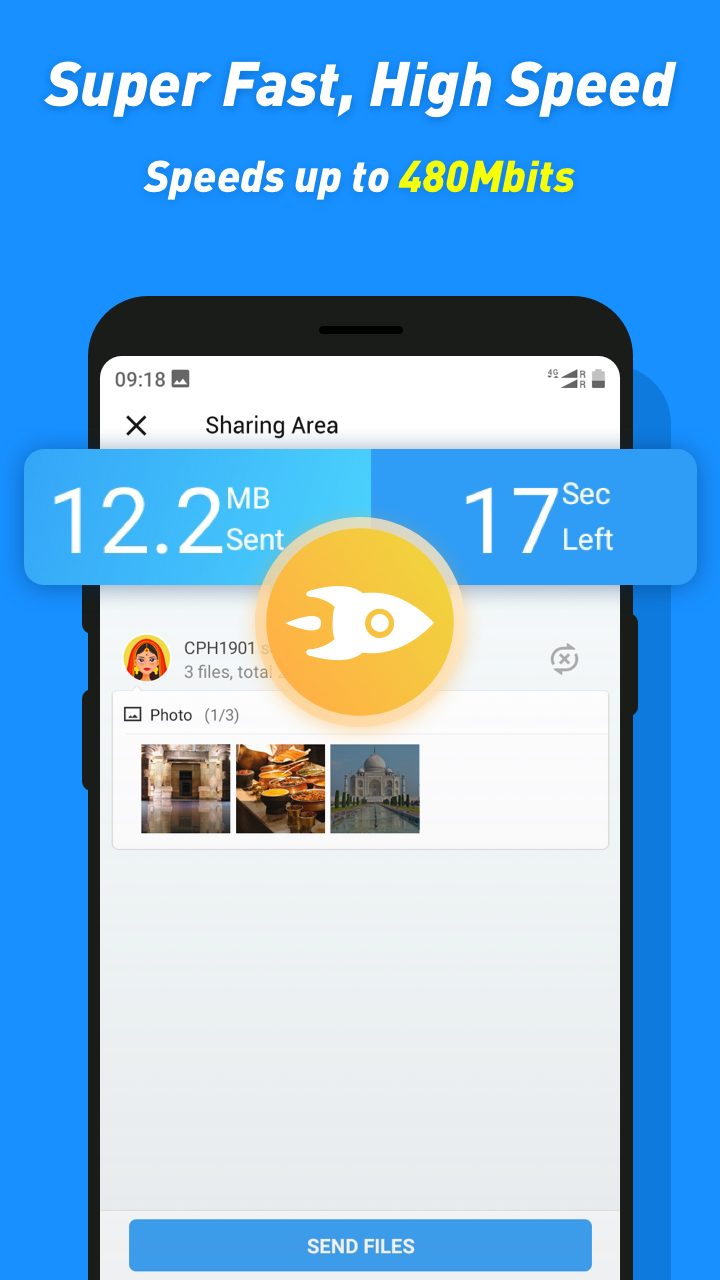 اسکرین شات 2 برنامه ShareKaro:File Share & Manager