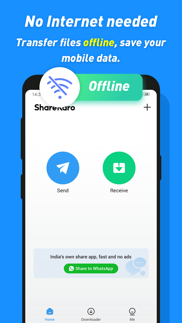 اسکرین شات 5 برنامه ShareKaro:File Share & Manager