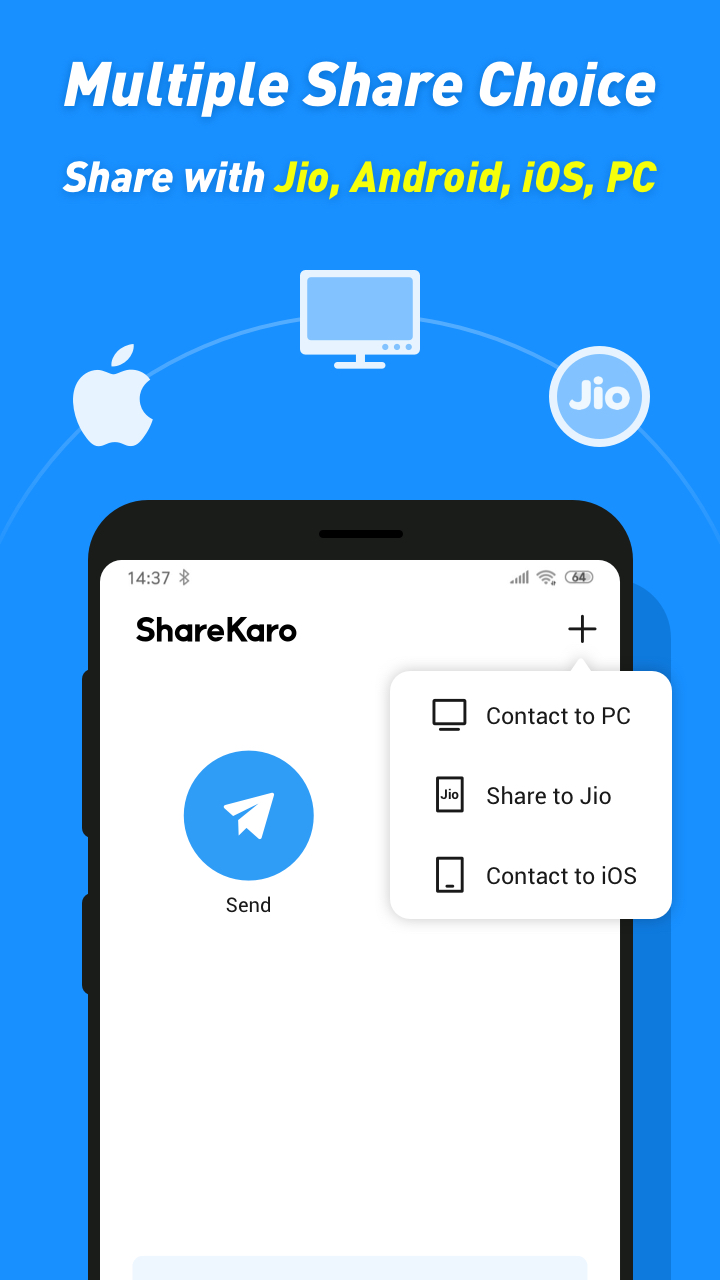 اسکرین شات 3 برنامه ShareKaro:File Share & Manager