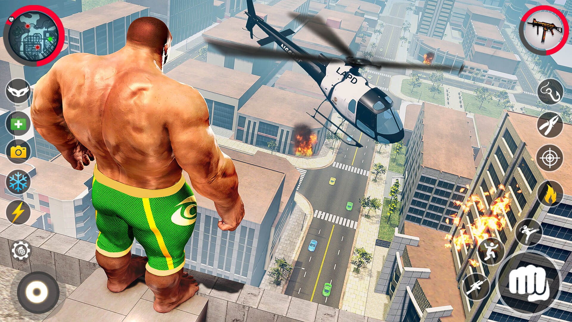 اسکرین شات 8 برنامه Grand Monster Rope hero Game