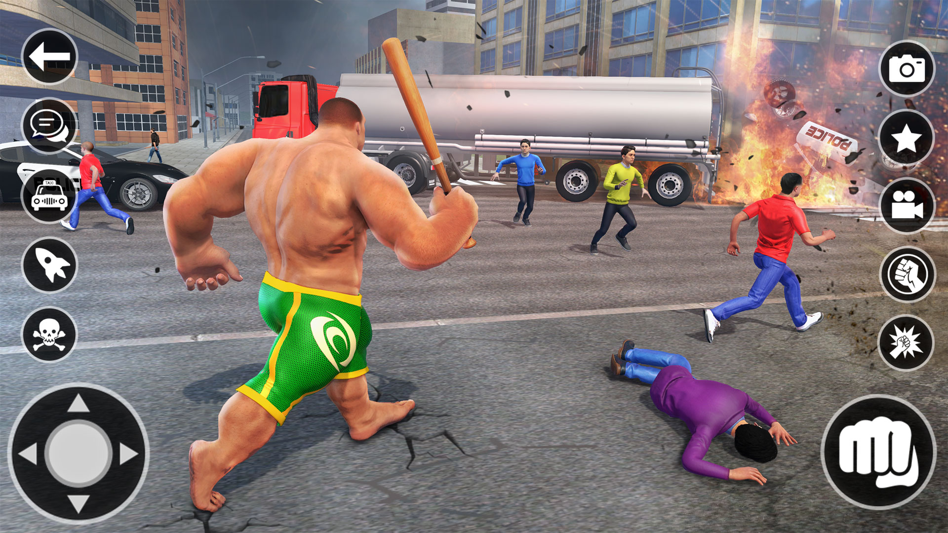 اسکرین شات 5 برنامه Grand Monster Rope hero Game