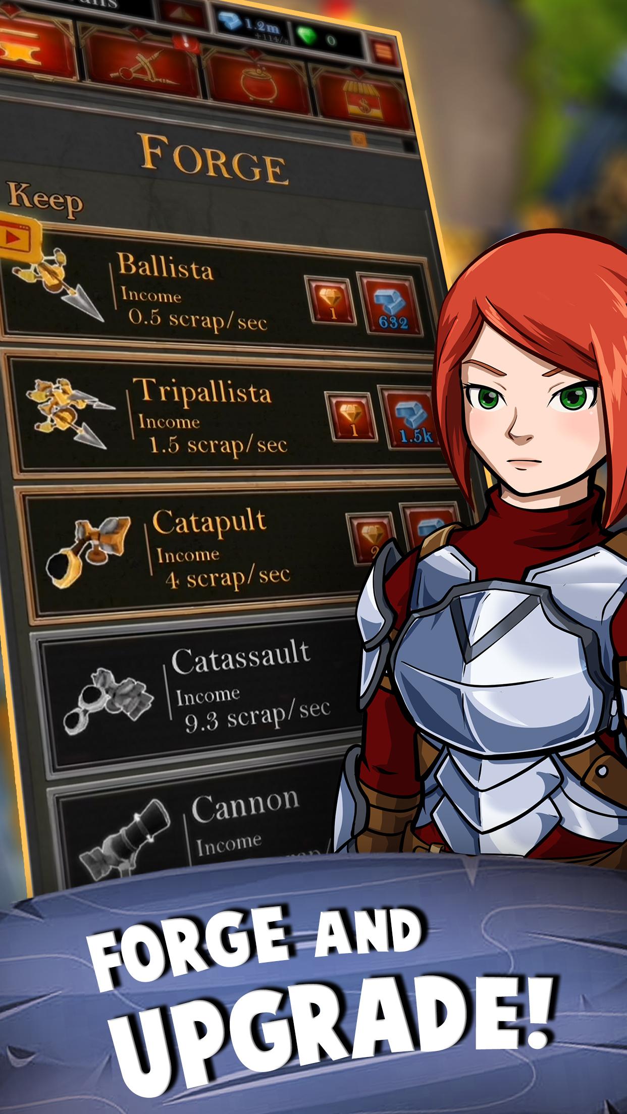 اسکرین شات 4 بازی Castle Fusion Idle Clicker