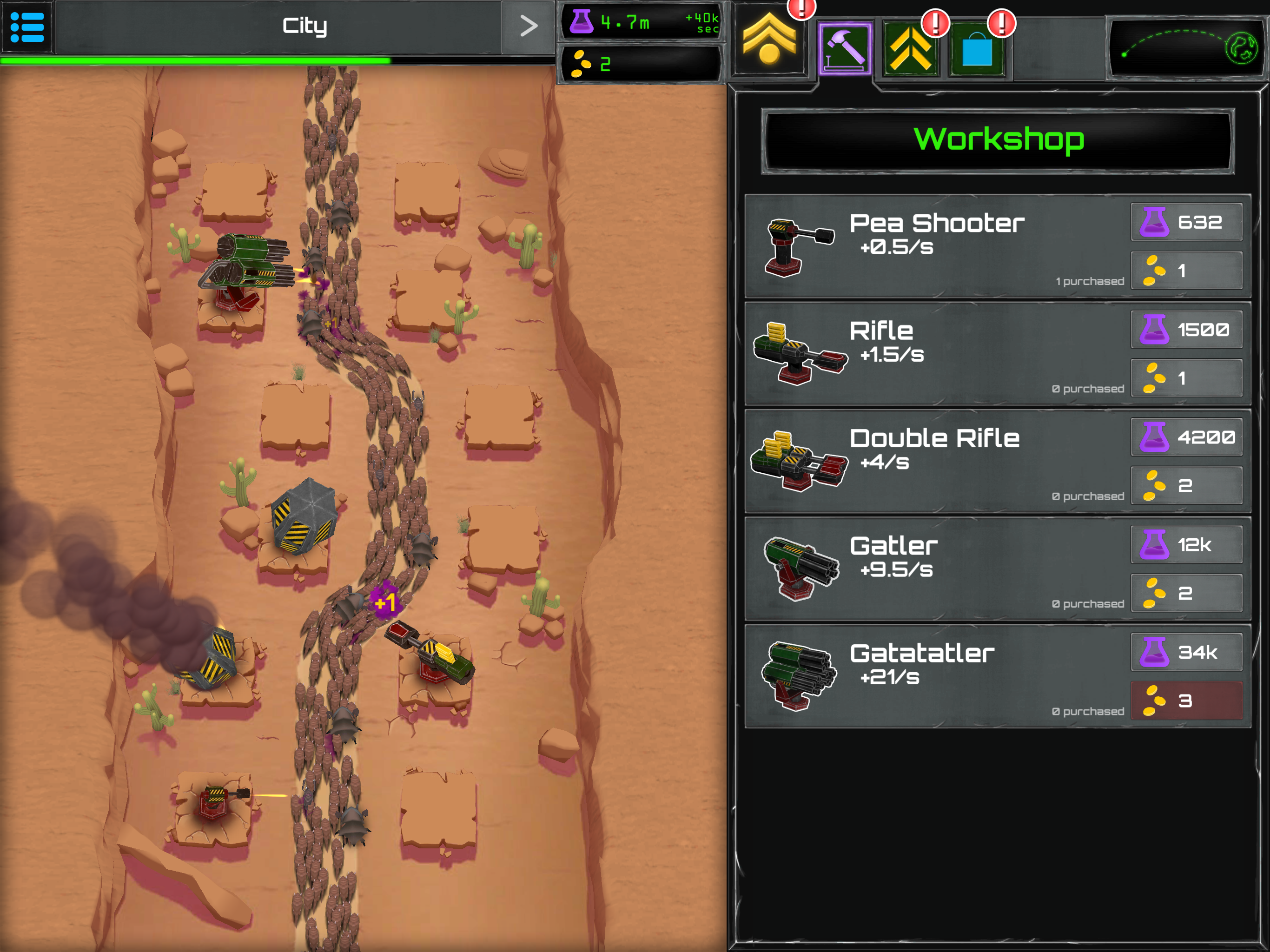 اسکرین شات 1 بازی Turret Fusion Idle Clicker