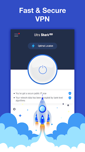 اسکرین شات 2 برنامه UltraShark VPN - Free Proxy Server & Secure VPN