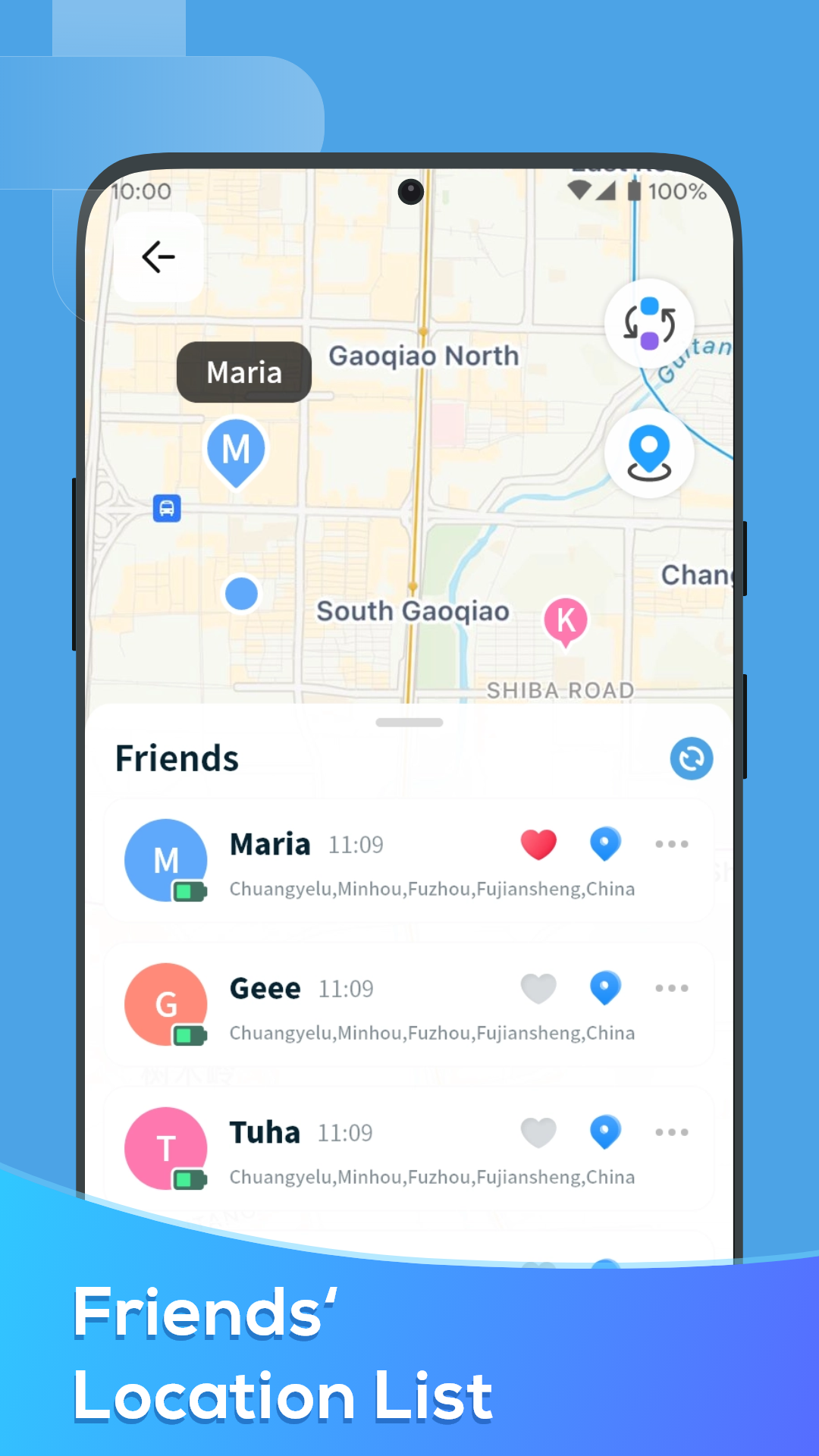 اسکرین شات 3 برنامه Location Share