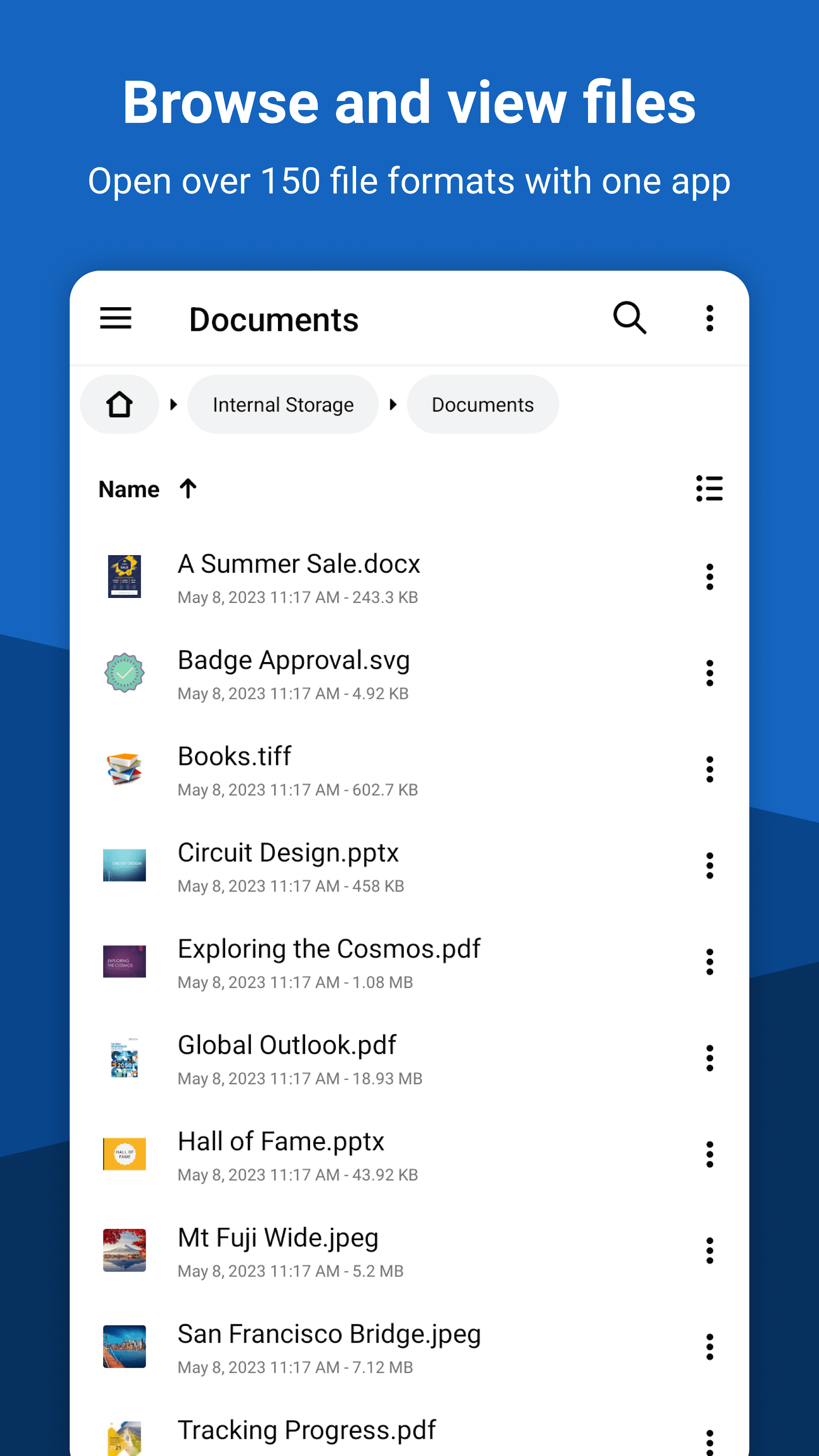 اسکرین شات 1 برنامه File Viewer for Android