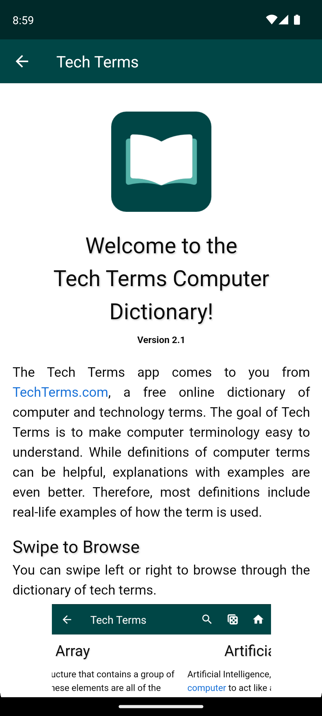 اسکرین شات 4 برنامه Tech Terms