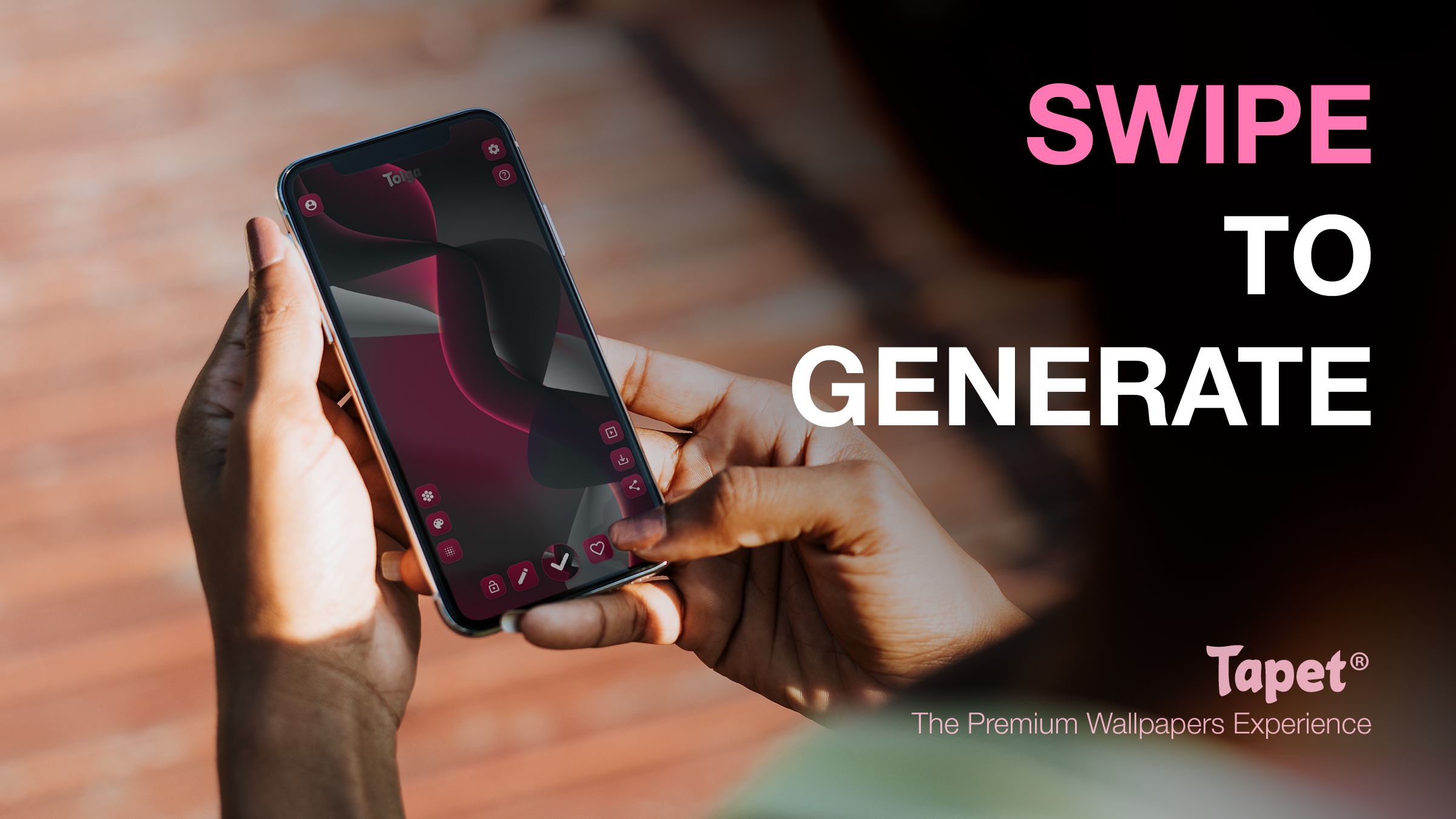 اسکرین شات 3 برنامه Tapet Wallpapers Generator