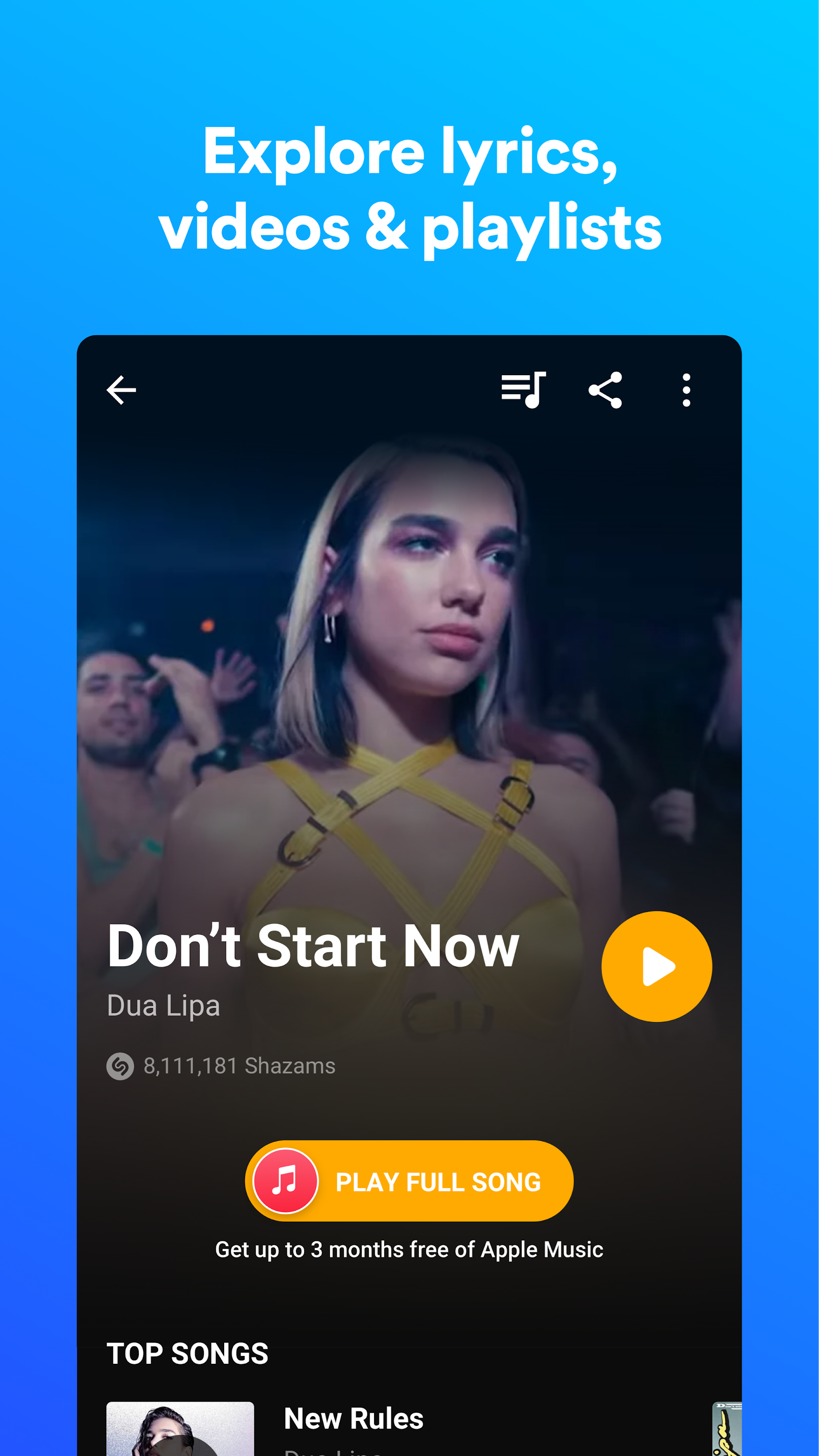 اسکرین شات 3 برنامه شازم (Shazam: Discover songs & lyrics in seconds)