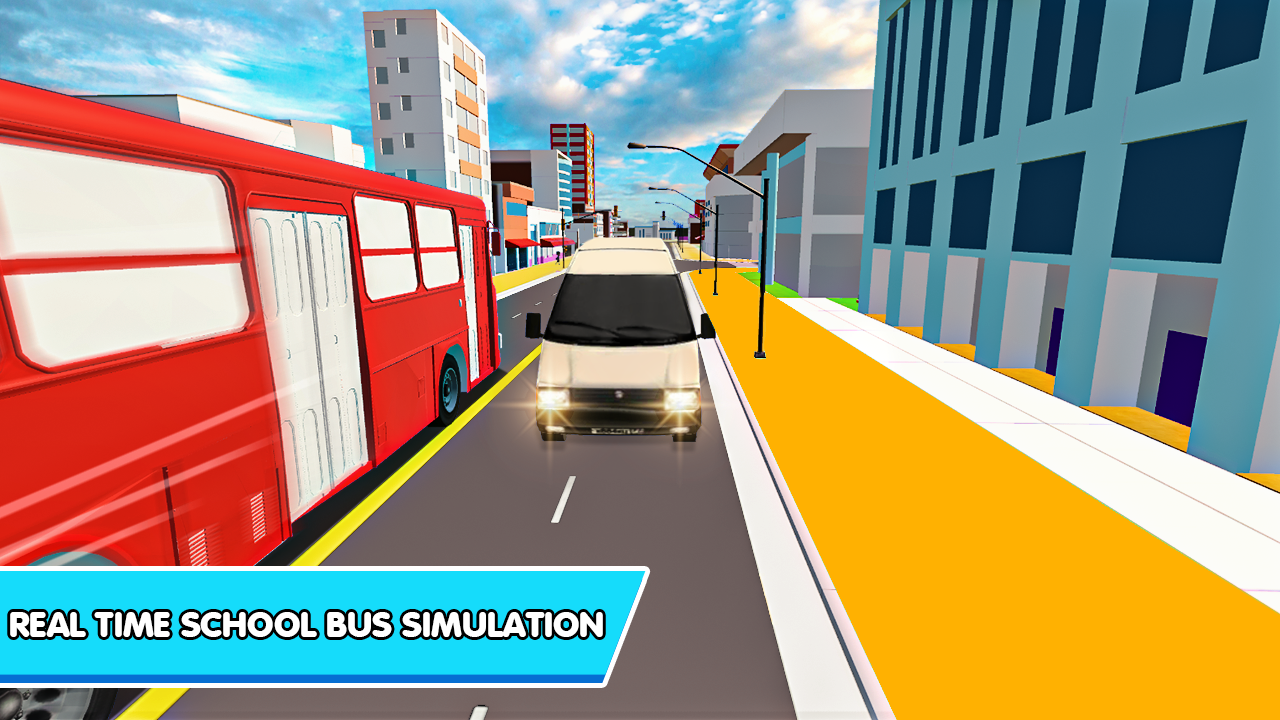 اسکرین شات 3 بازی School Bus Simulator Drive 3D