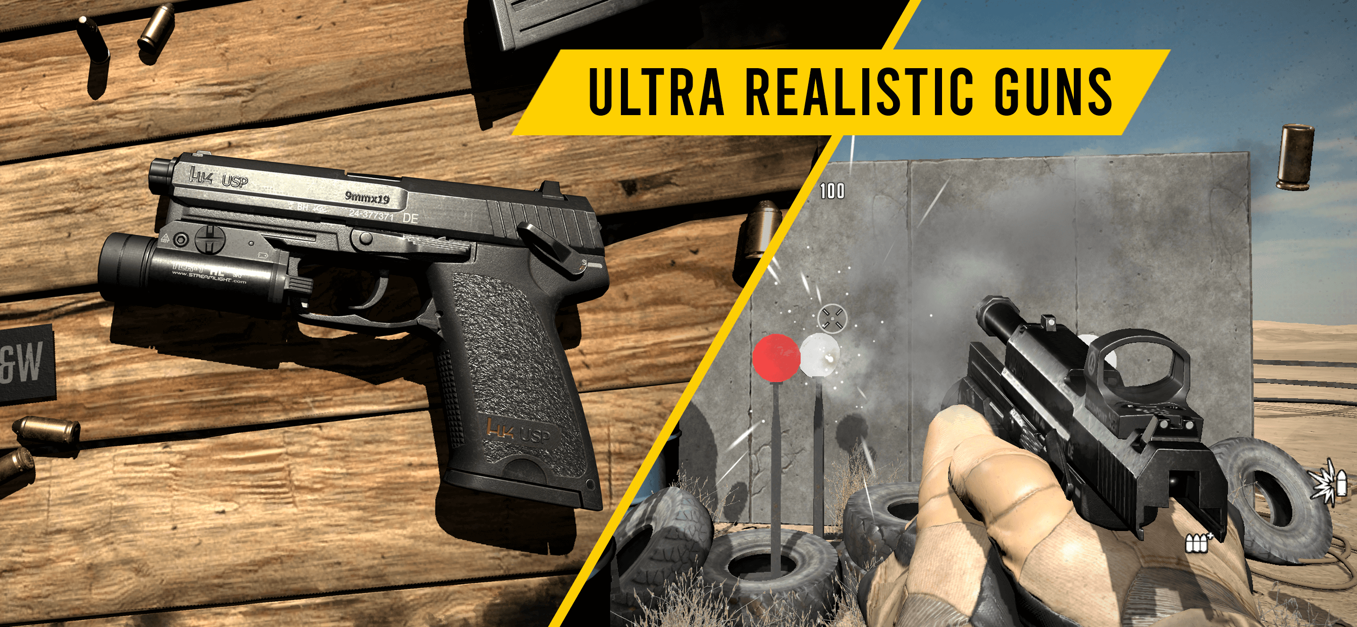 اسکرین شات 1 بازی GUNSIM - 3D FPS Shooting Guns