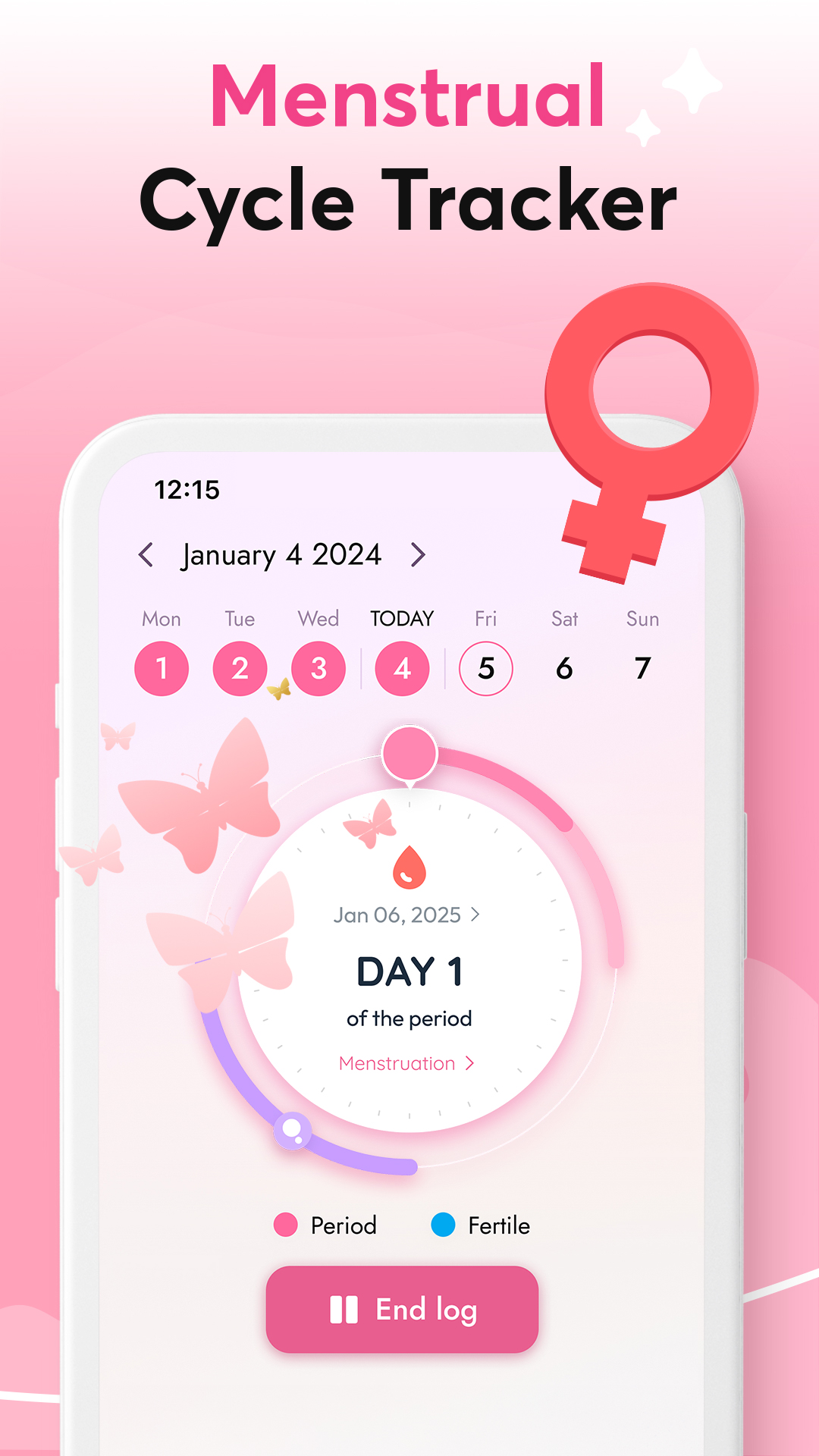 اسکرین شات 4 برنامه She Period & Pregnancy Tracker
