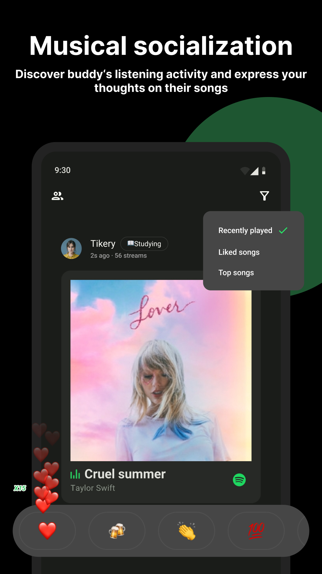 اسکرین شات 5 برنامه Airbuds Widget - Spotify Stats