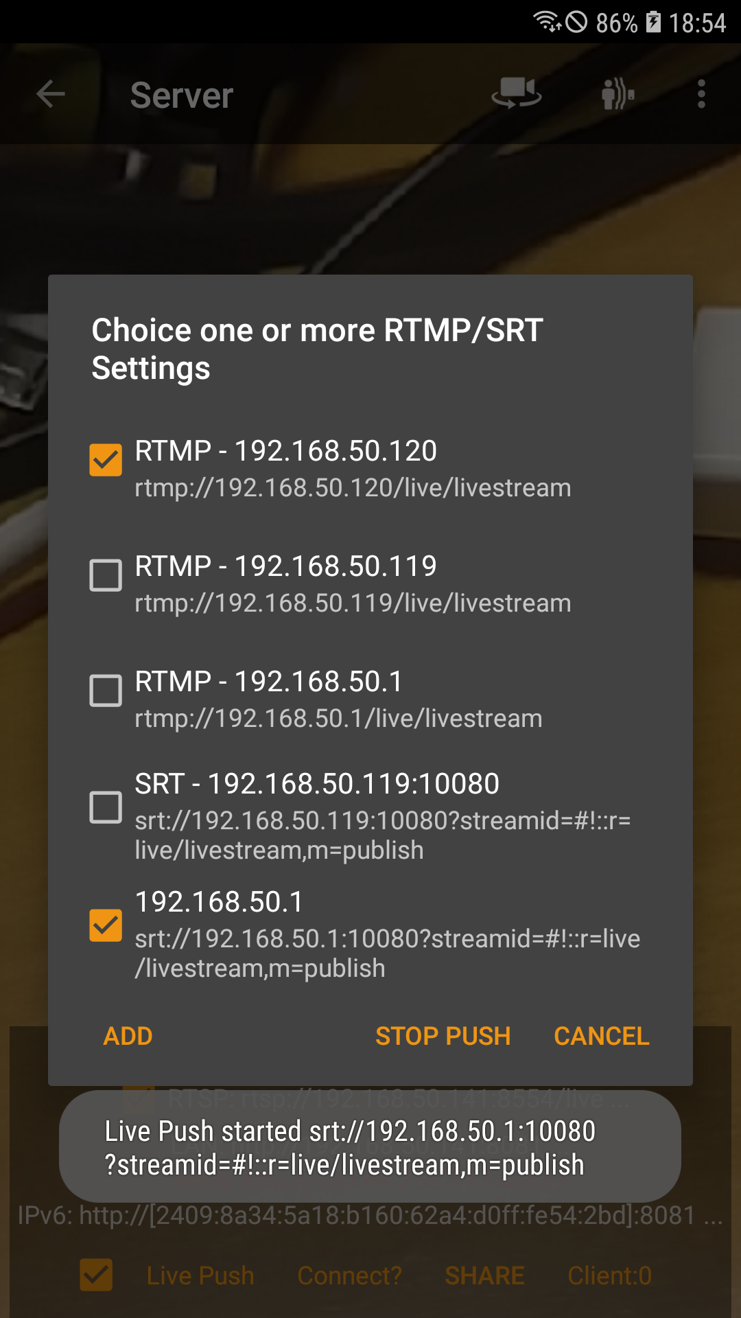 اسکرین شات 2 برنامه IP Camera