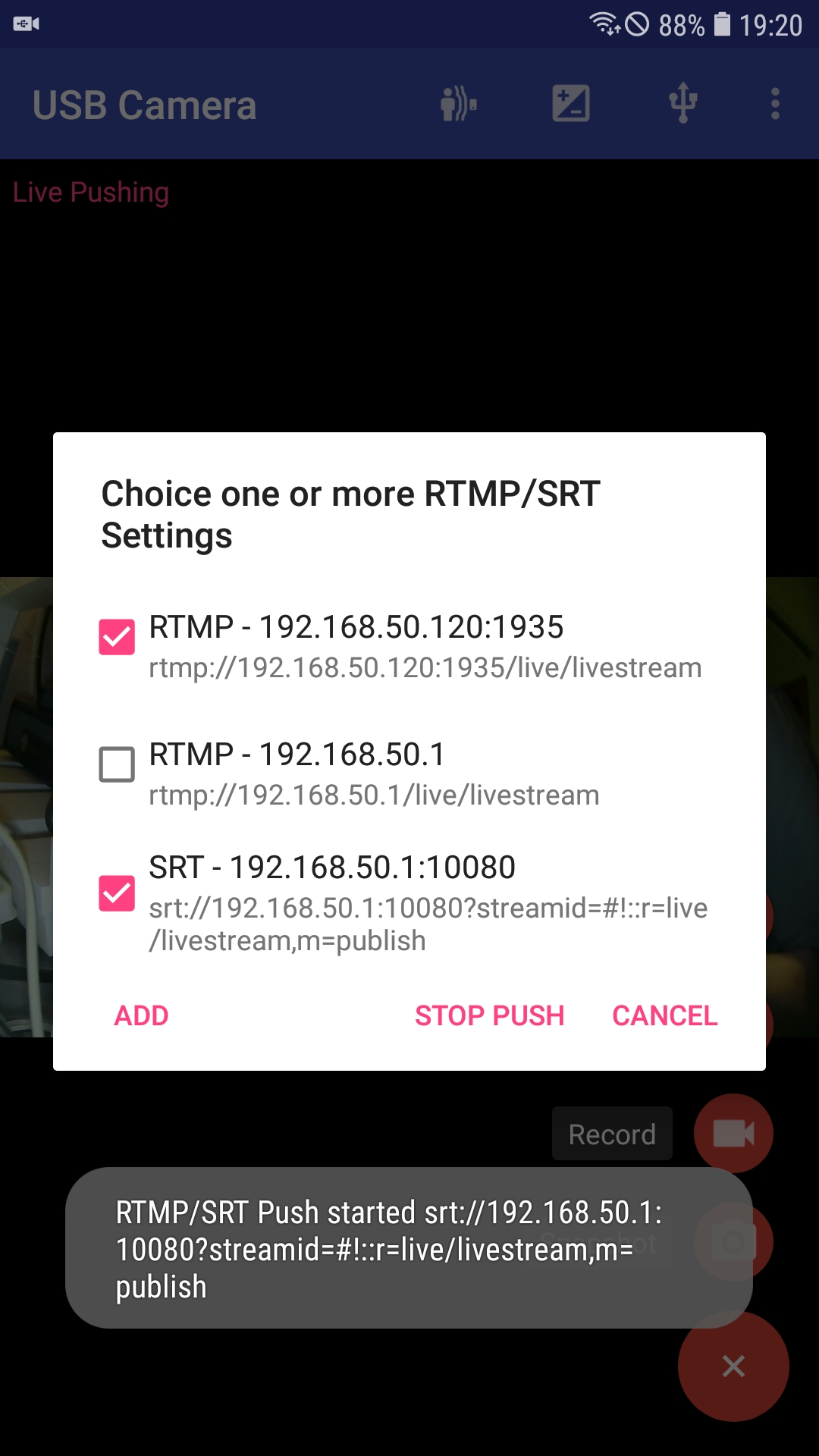 اسکرین شات 5 برنامه USB Camera