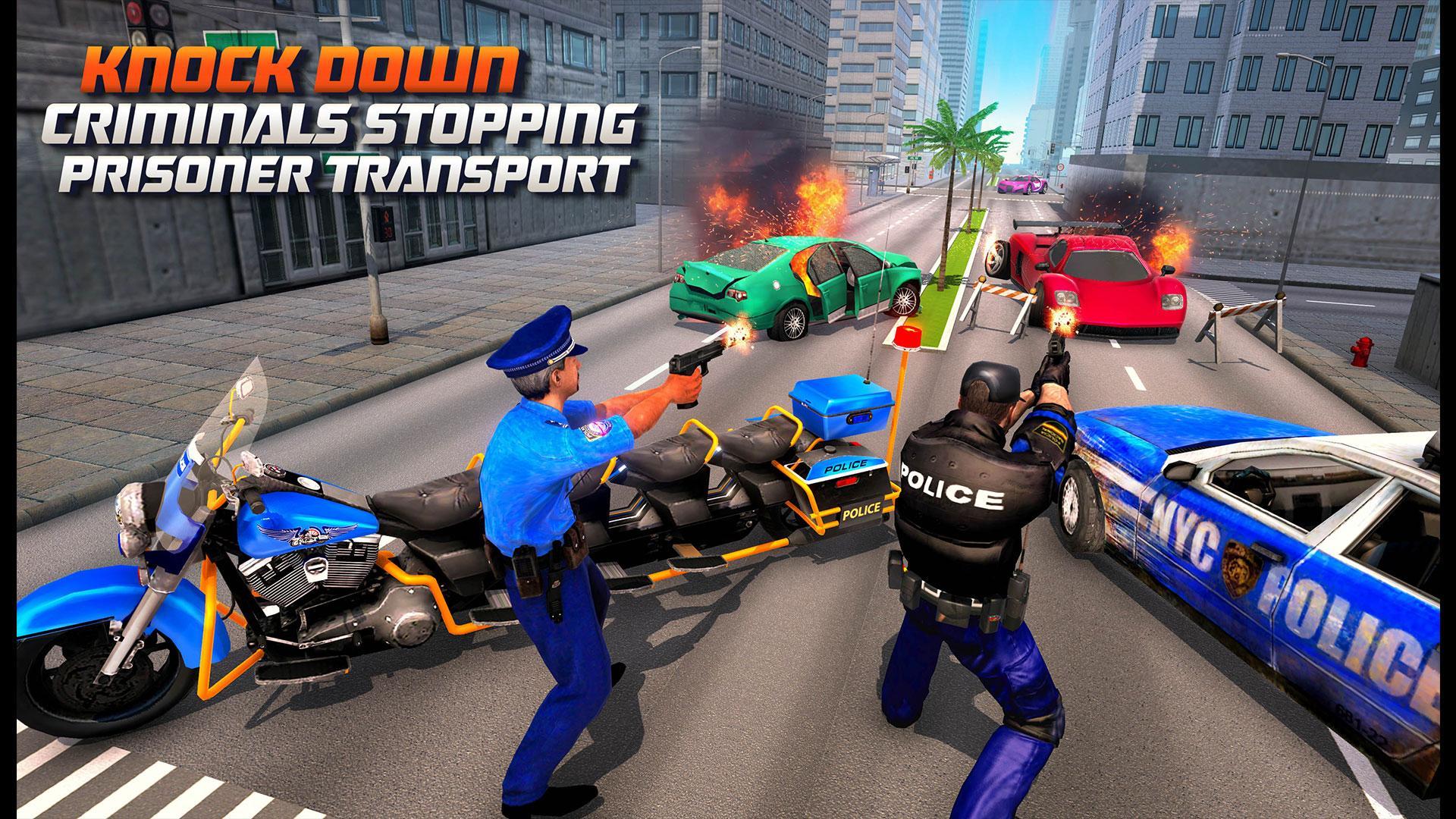 اسکرین شات 1 برنامه Police Motor Bike 3D Game 2023