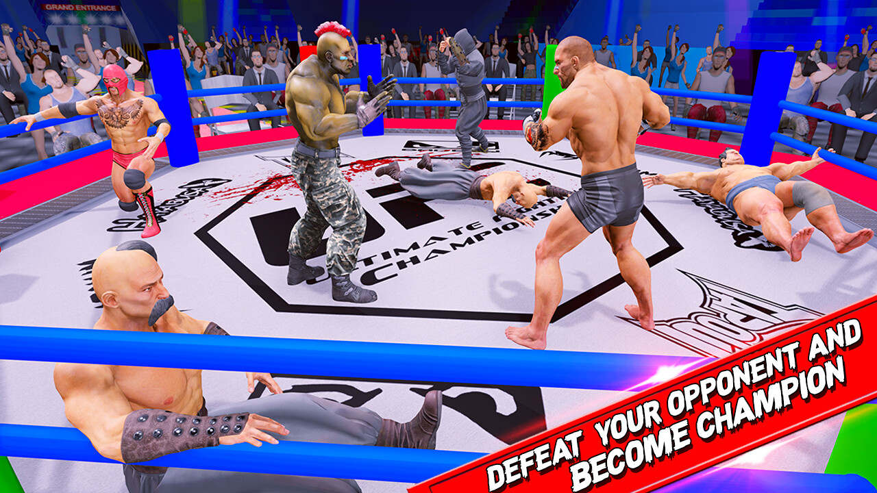 اسکرین شات 4 برنامه Offline Wrestling Games 2022