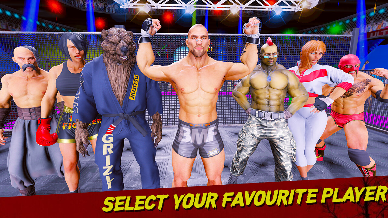 اسکرین شات 2 برنامه Offline Wrestling Games 2022