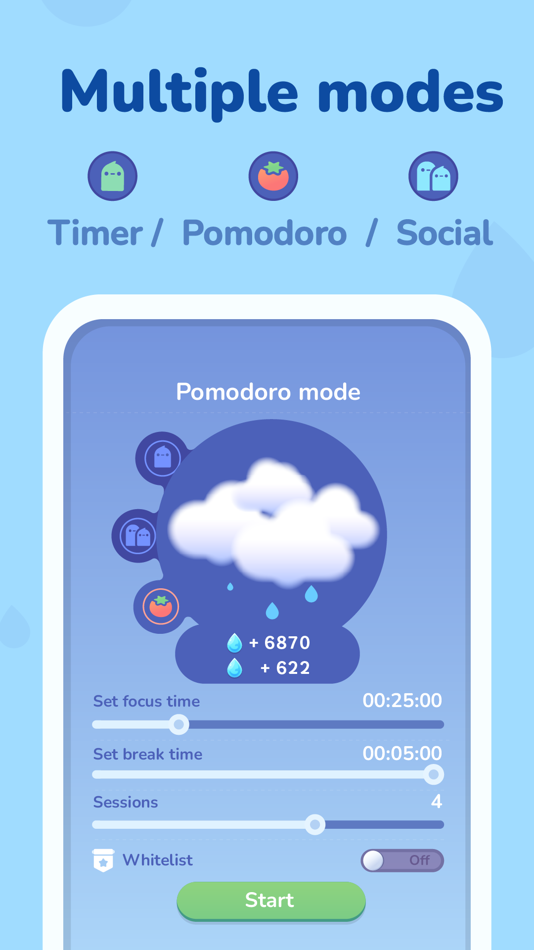 اسکرین شات 3 برنامه Focus Plant: Pomodoro Forest