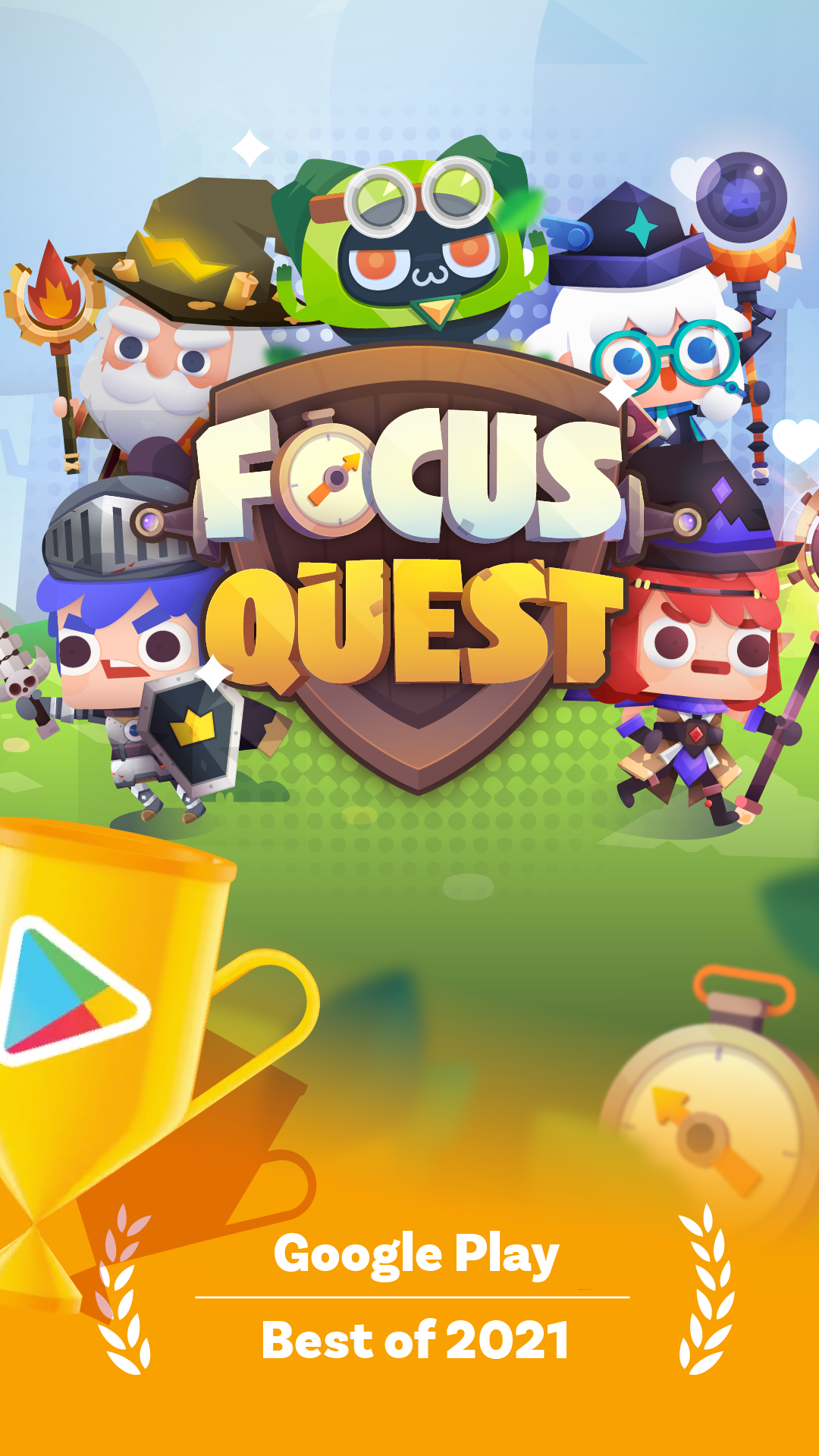 اسکرین شات 1 برنامه Focus Quest: Pomodoro adhd app