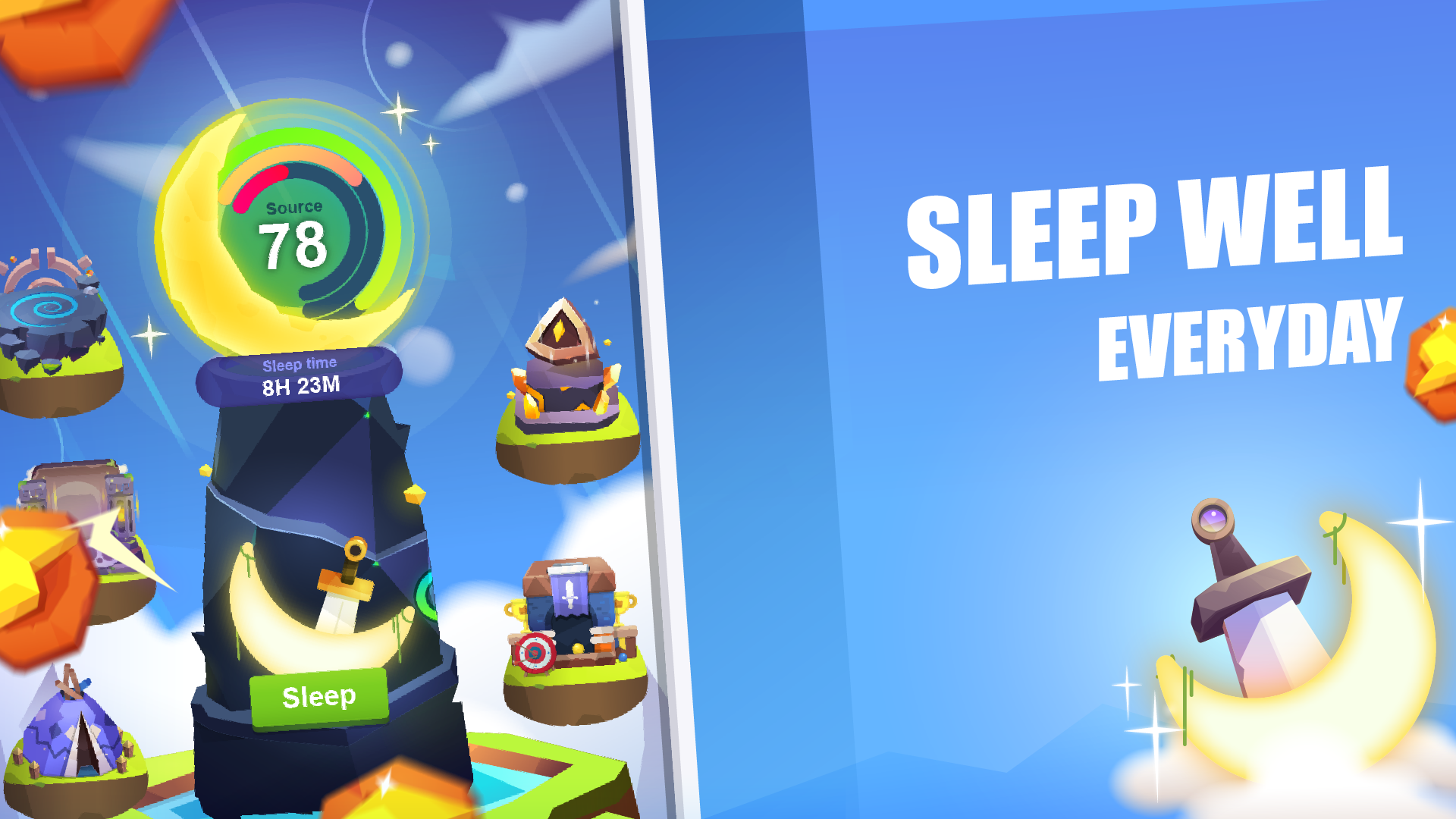 اسکرین شات 5 بازی Sleep Hero: Bedtime Habit Game