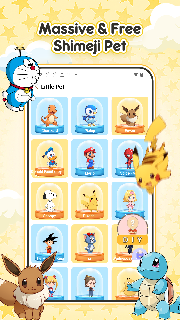 اسکرین شات 1 برنامه Shimeji Home: My Desktop Pet
