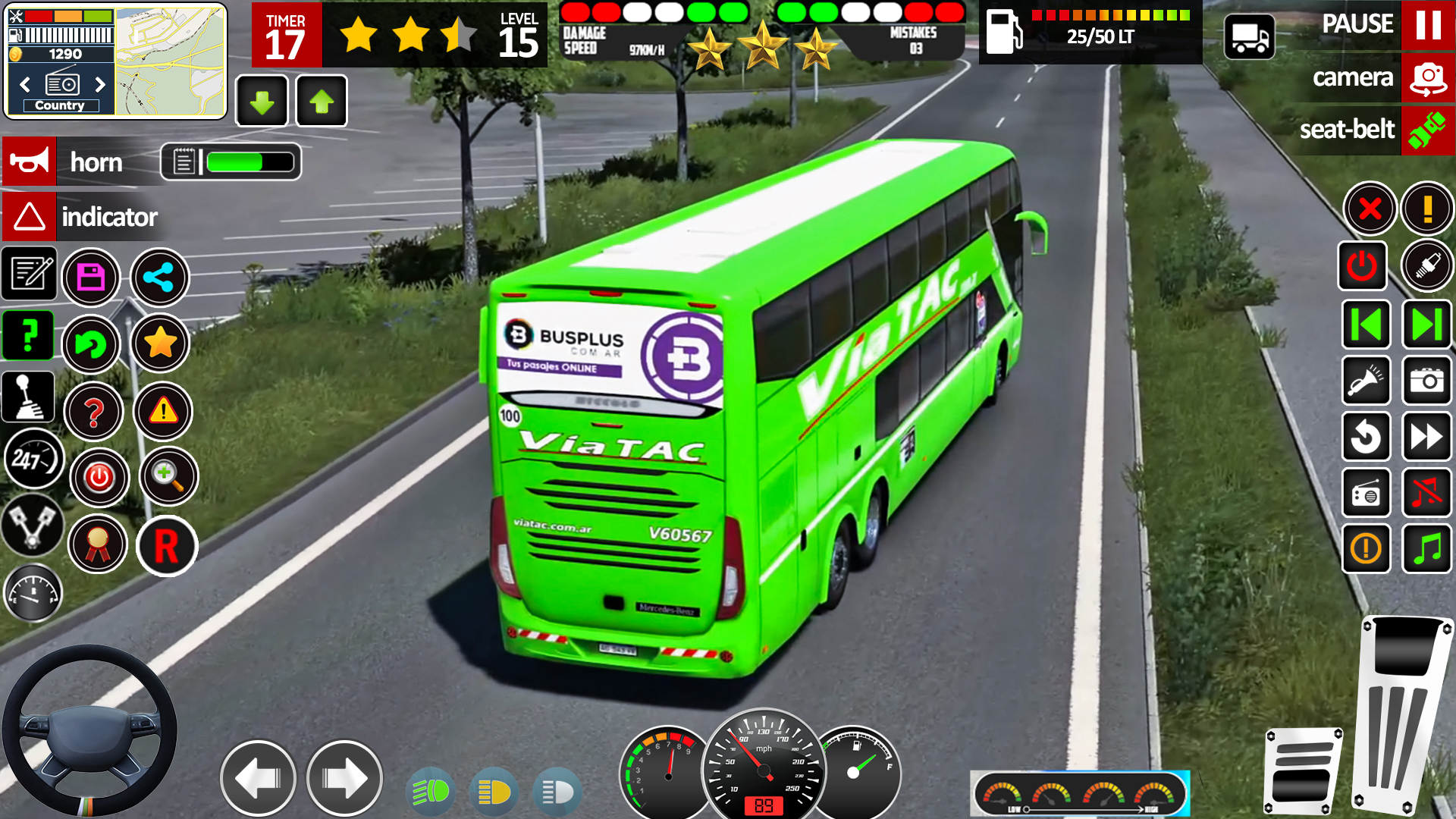 اسکرین شات 3 بازی US Public Bus Driving Games 3d