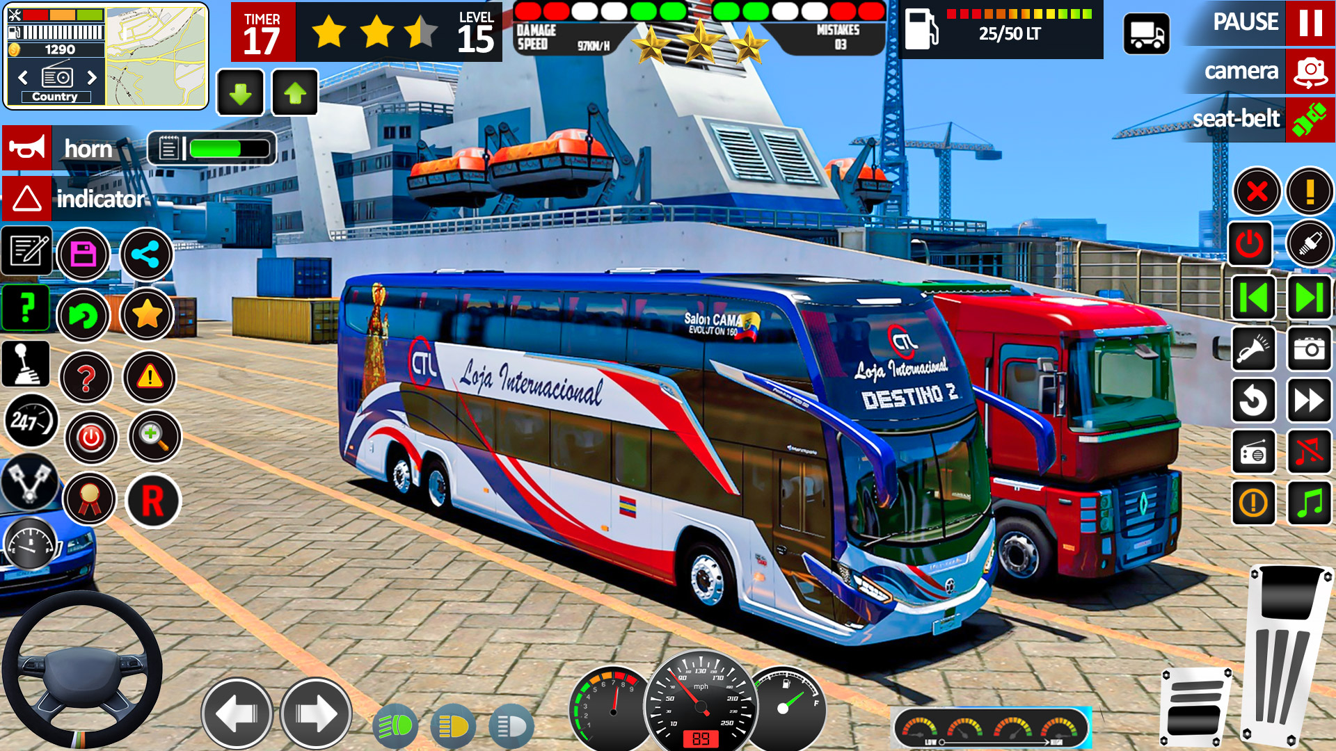 اسکرین شات 1 بازی US Public Bus Driving Games 3d