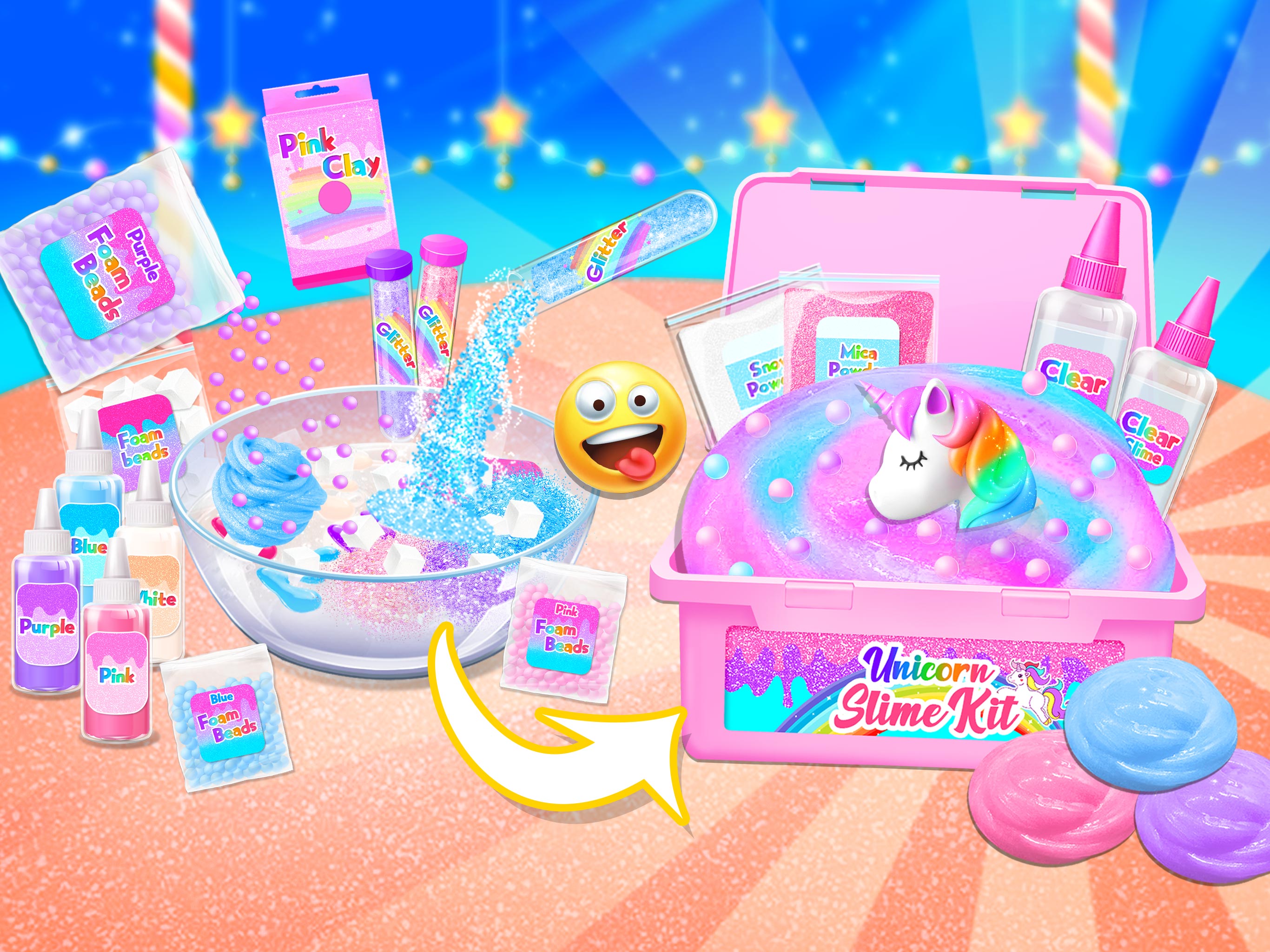 اسکرین شات 5 بازی Rainbow Slime Kit