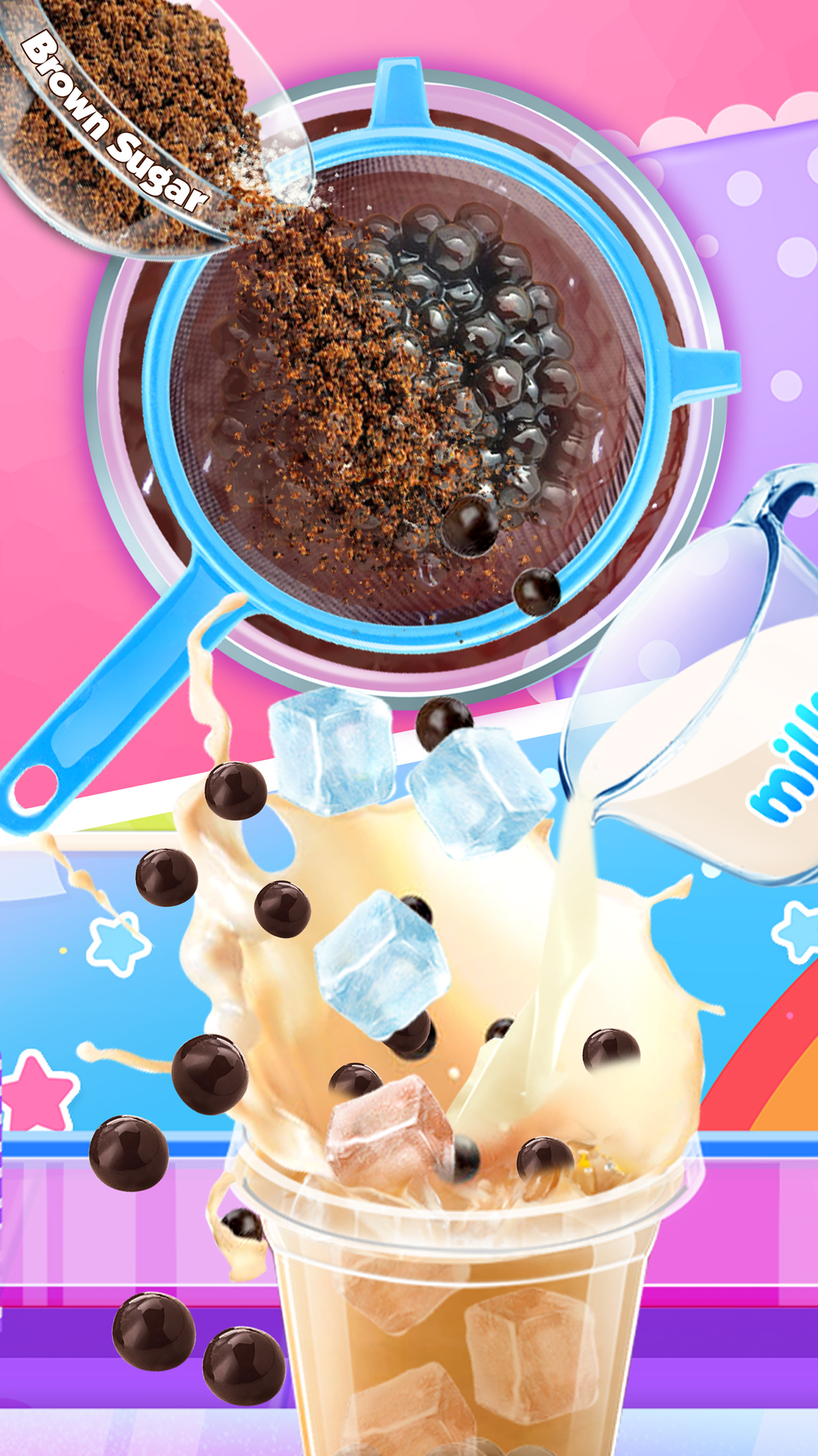 اسکرین شات 4 برنامه DIY Bubble Tea - Ice Milk Tea