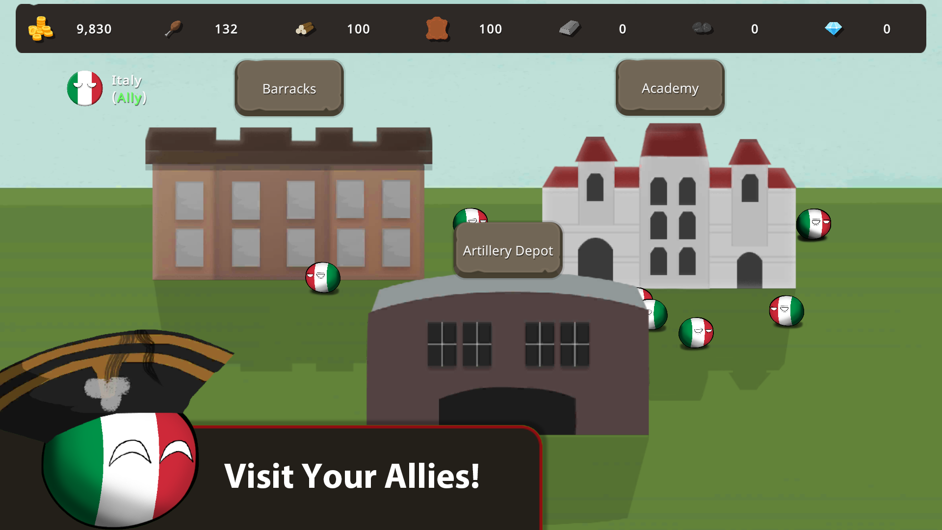 اسکرین شات 5 بازی Countryballs at War