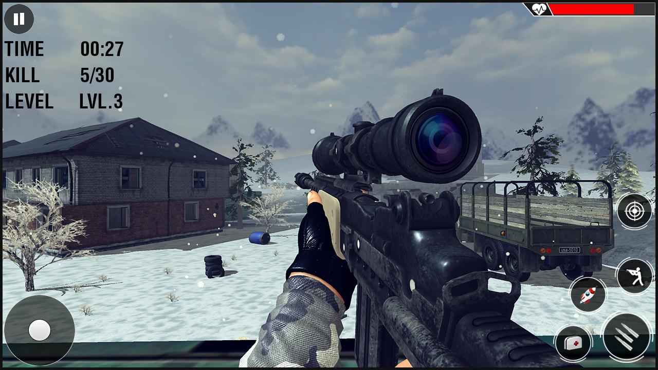 اسکرین شات 1 بازی Sniper Gun Games: Winter War
