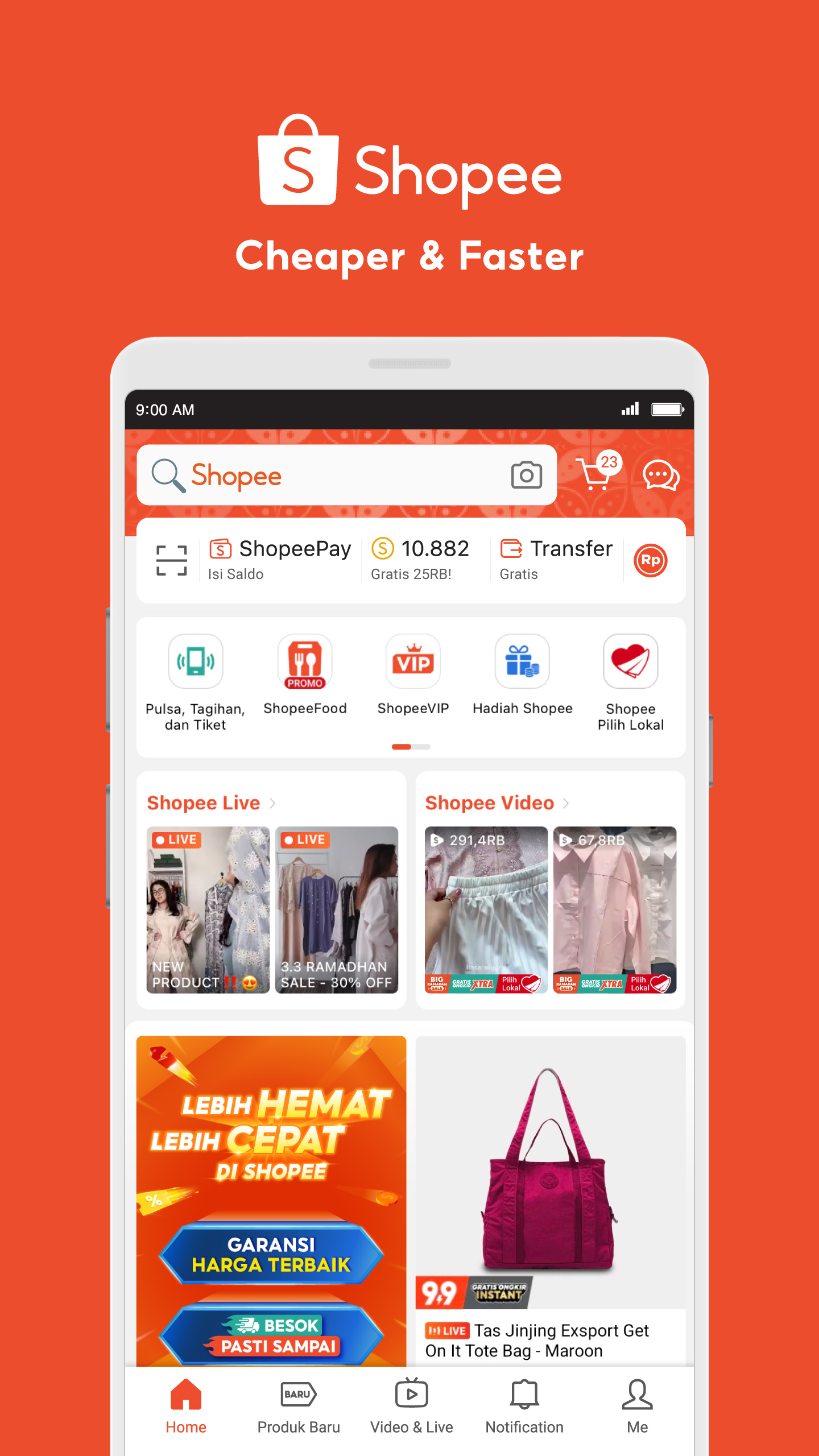 اسکرین شات 1 برنامه Shopee Indonesia