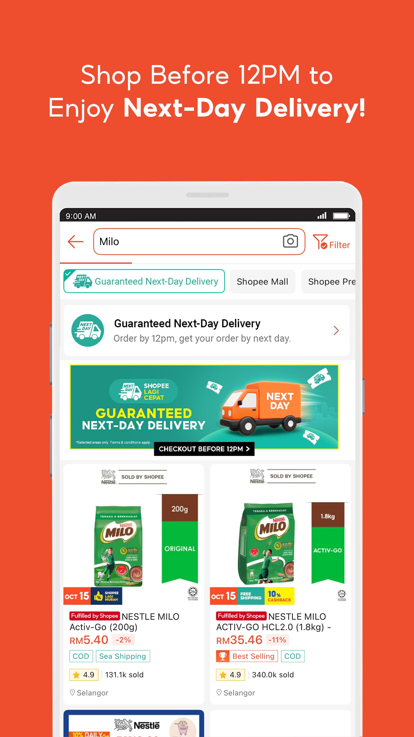اسکرین شات 8 برنامه Shopee MY: No Shipping Fee