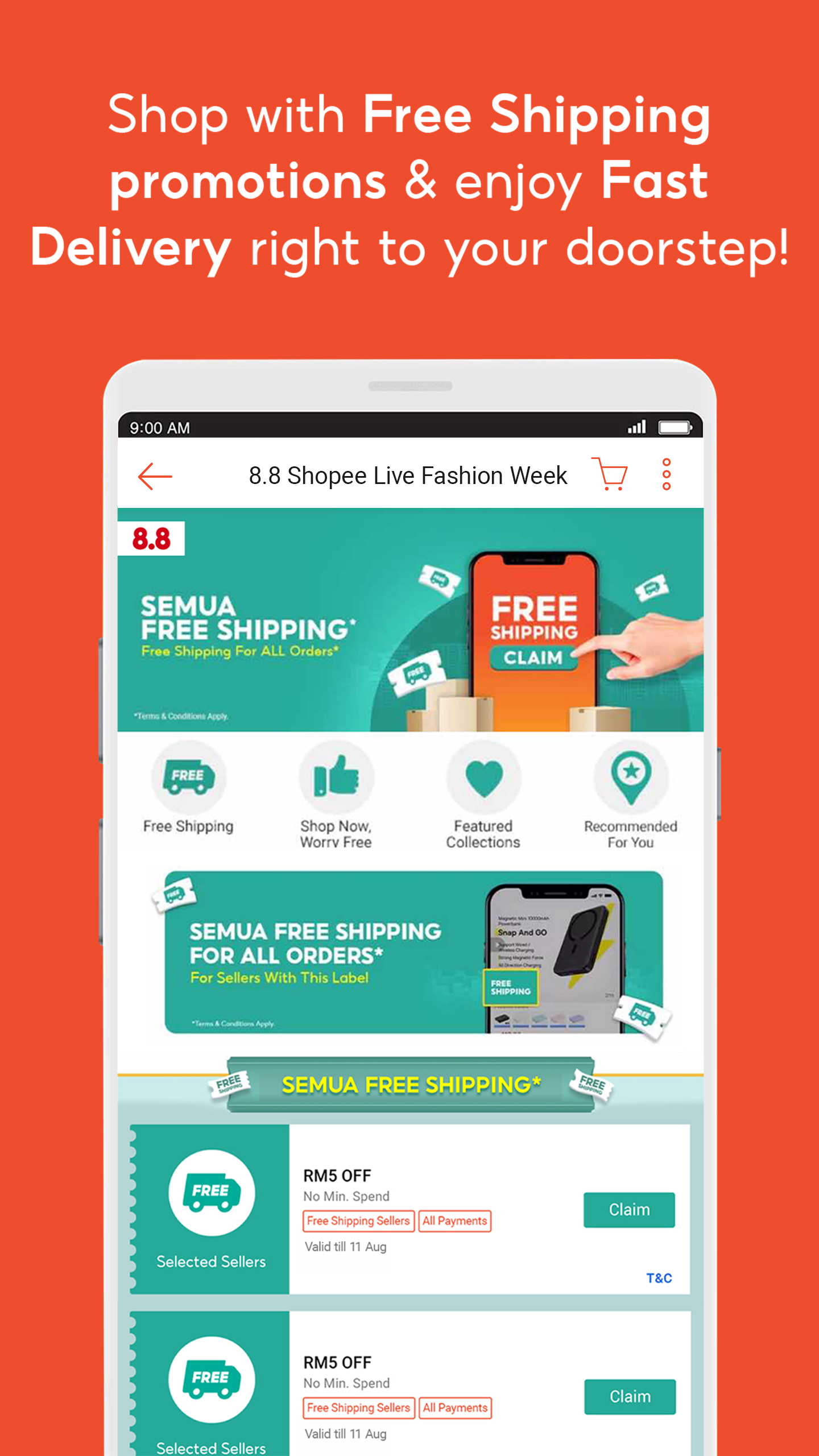 اسکرین شات 4 برنامه 8.8 Shopee Live Fashion Week
