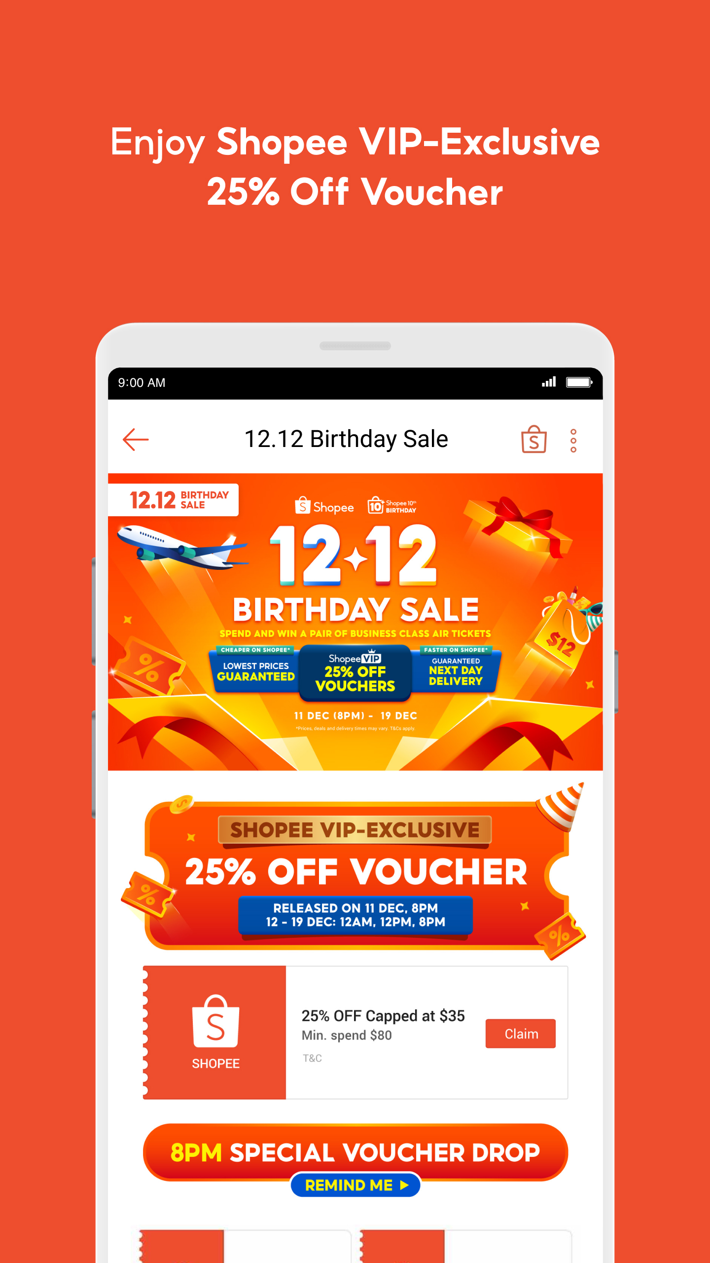 اسکرین شات 3 برنامه Shopee 12.12 Birthday Party