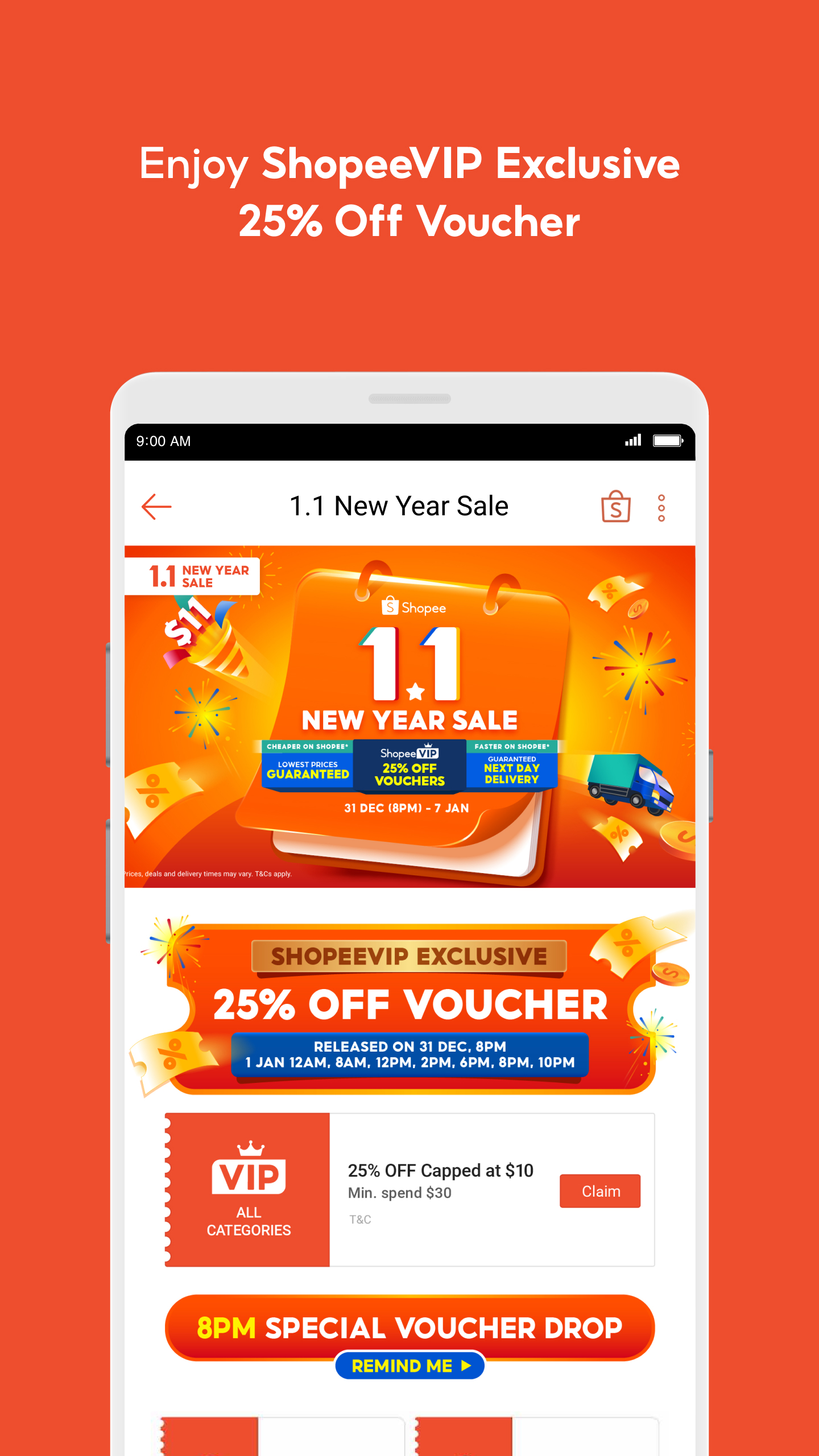 اسکرین شات 3 برنامه Shopee 1.1 New Year Party