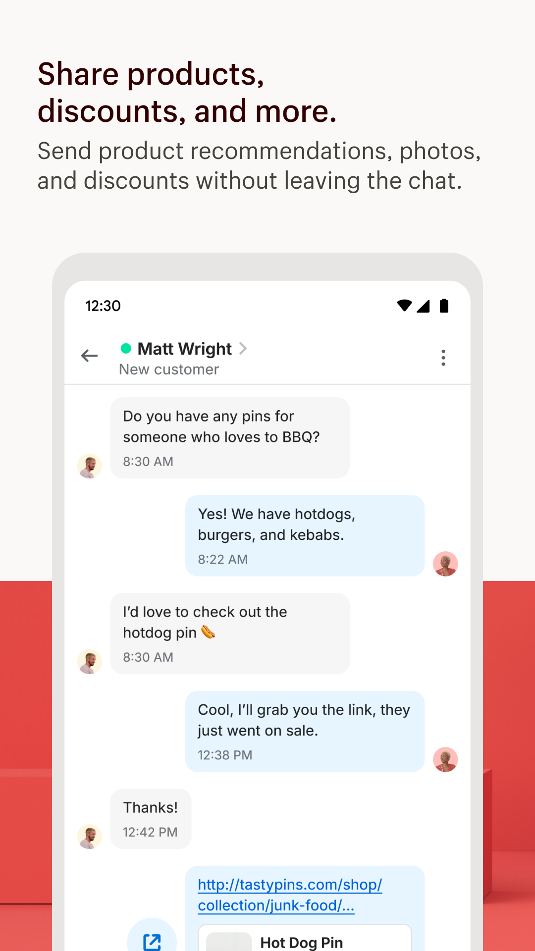 اسکرین شات 2 برنامه Shopify Inbox