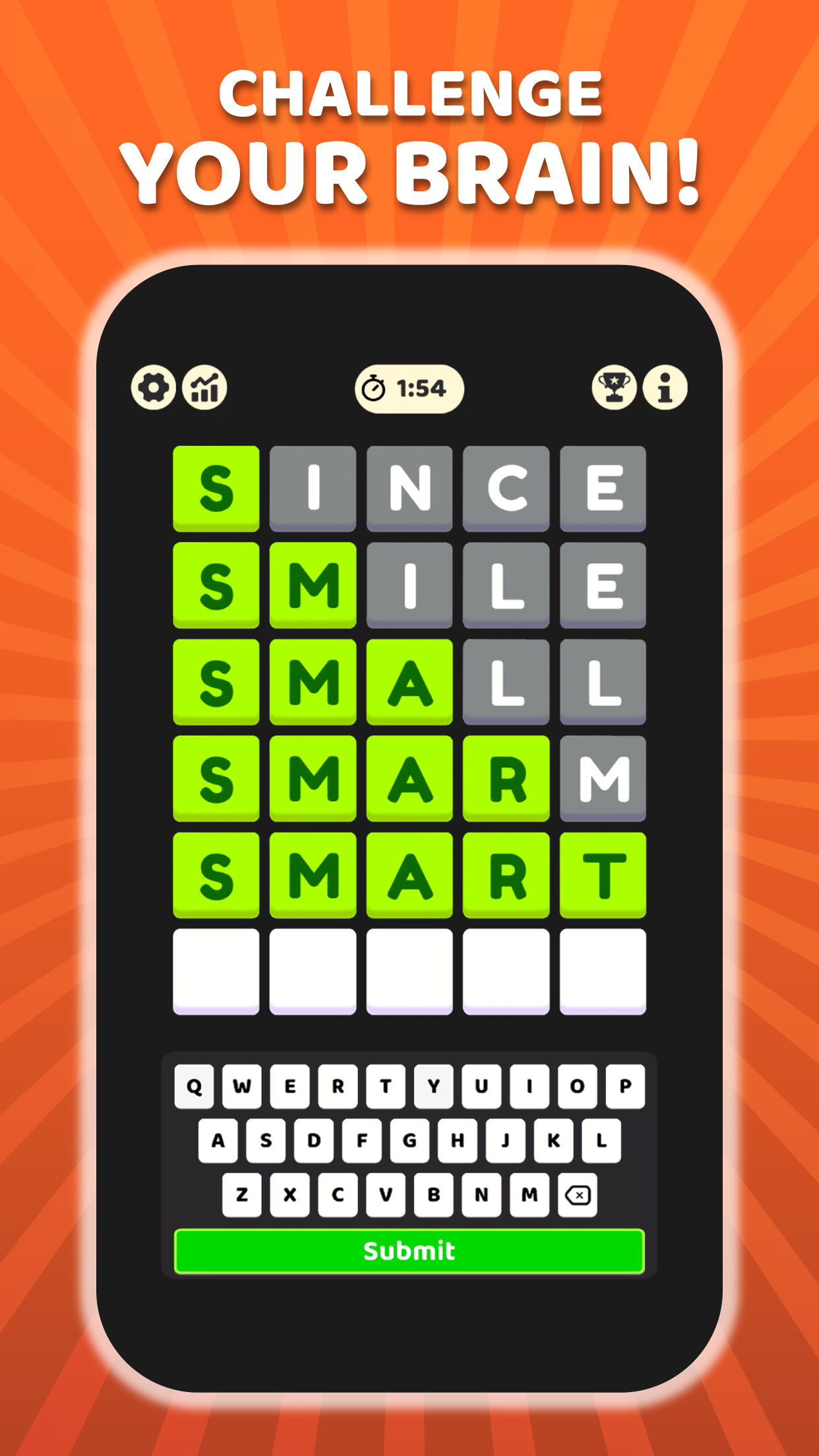 اسکرین شات 2 بازی W Challenge - Daily Word Game