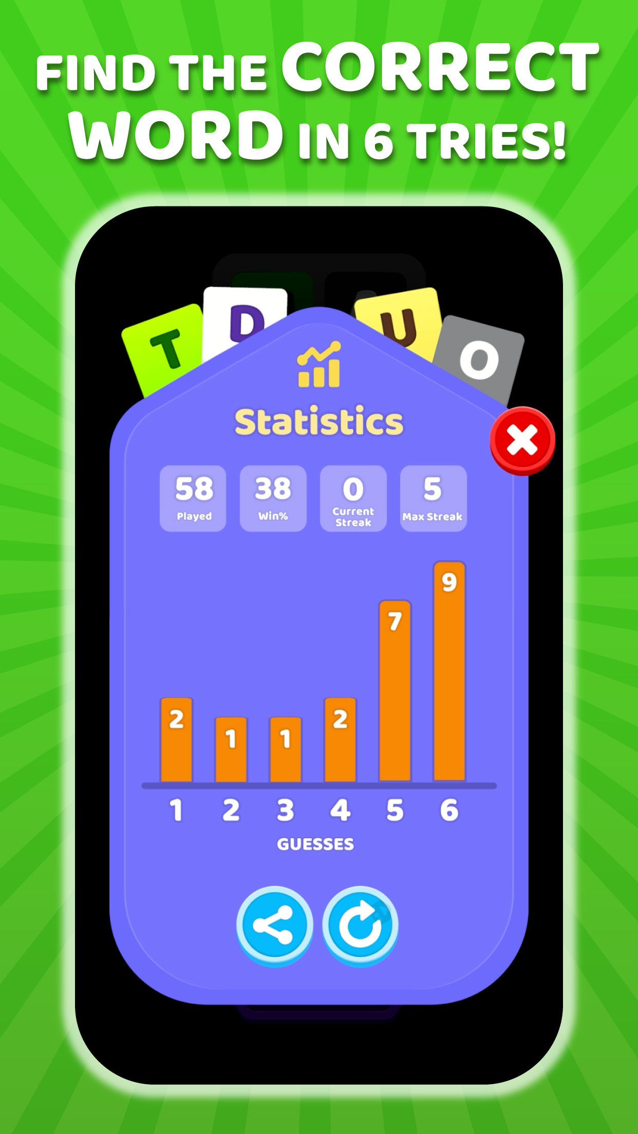 اسکرین شات 4 بازی W Challenge - Daily Word Game