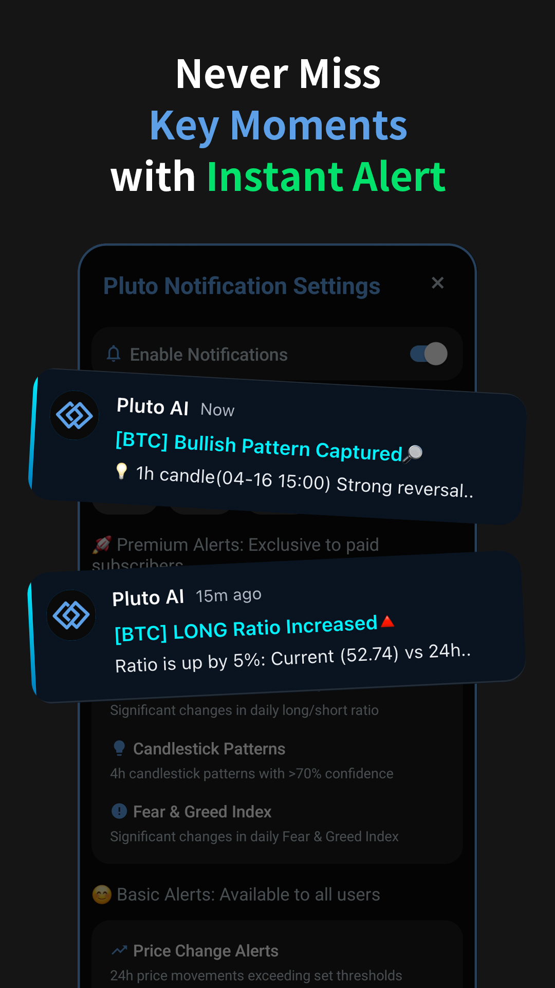 اسکرین شات 4 برنامه Pluto AI - AI Crypto Analysis