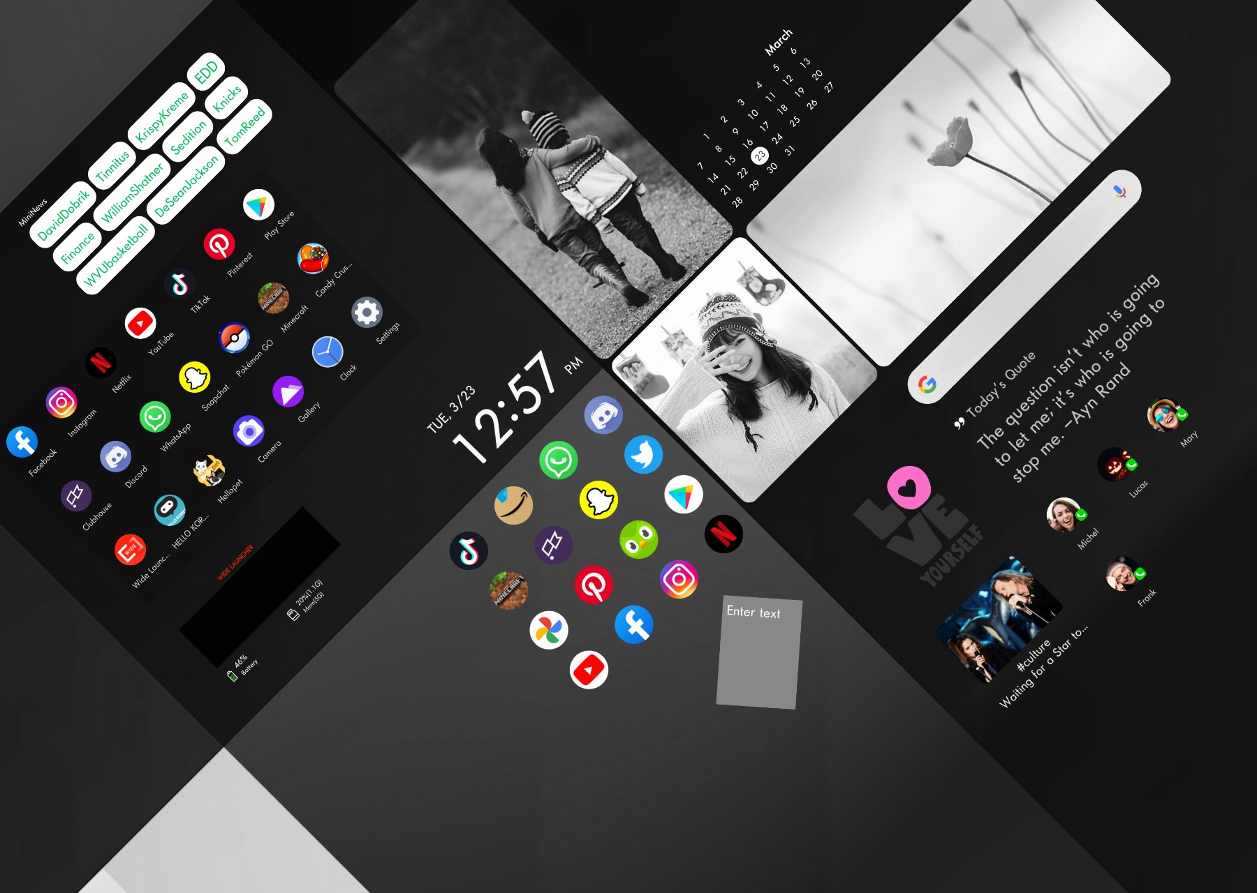 اسکرین شات 5 برنامه Wide Launcher