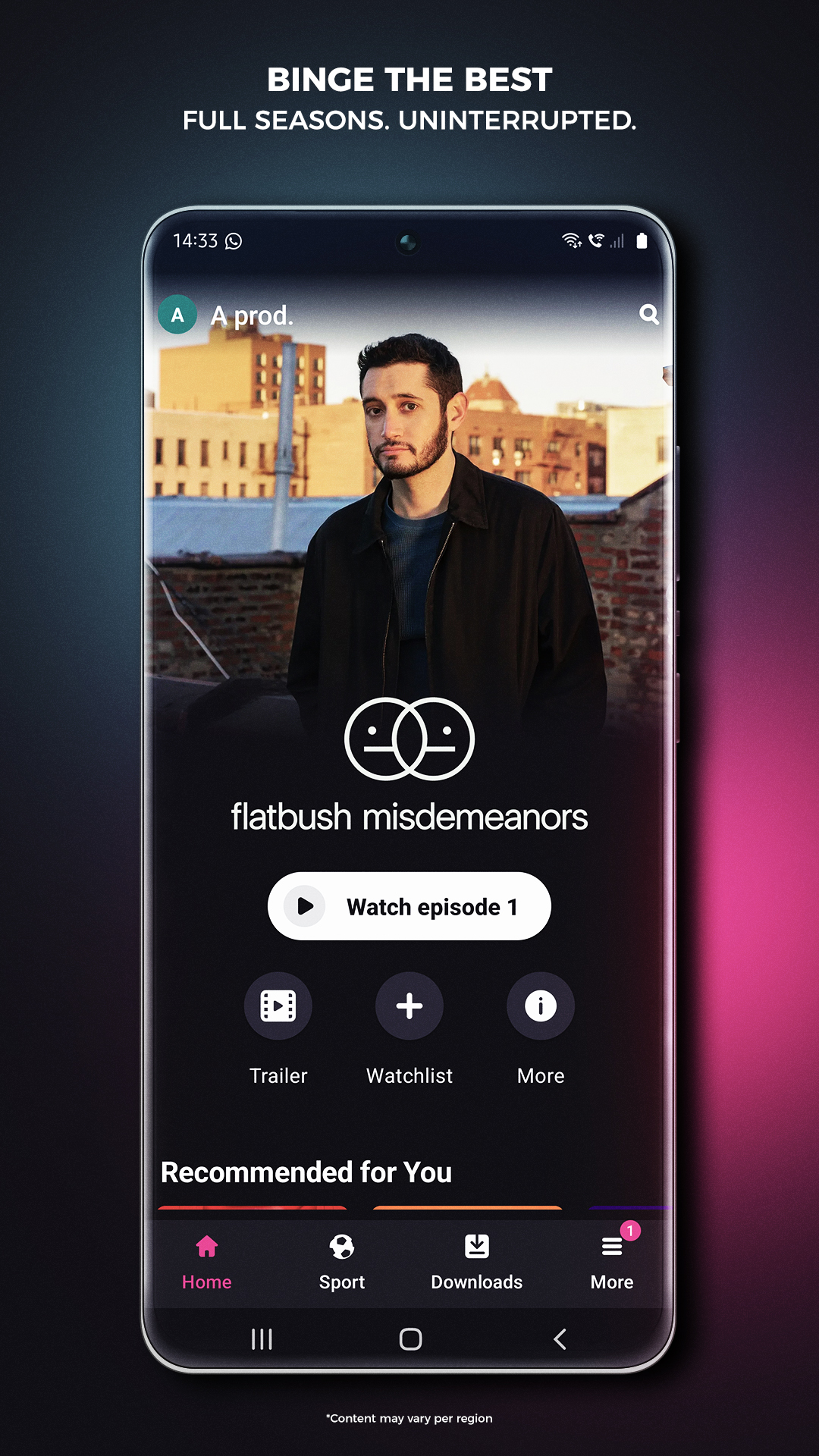 اسکرین شات 3 برنامه Showmax 1.0