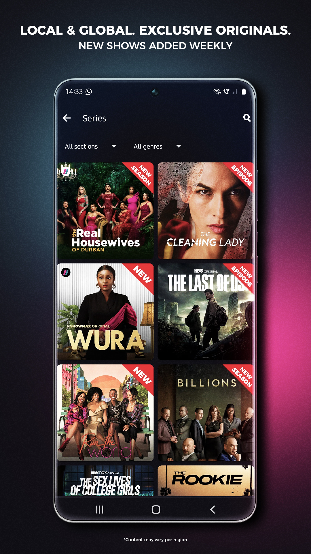 اسکرین شات 4 برنامه Showmax 1.0