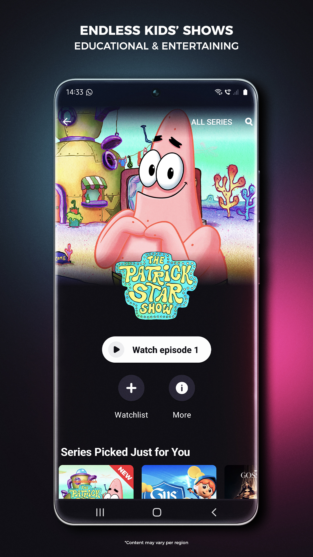 اسکرین شات 5 برنامه Showmax 1.0