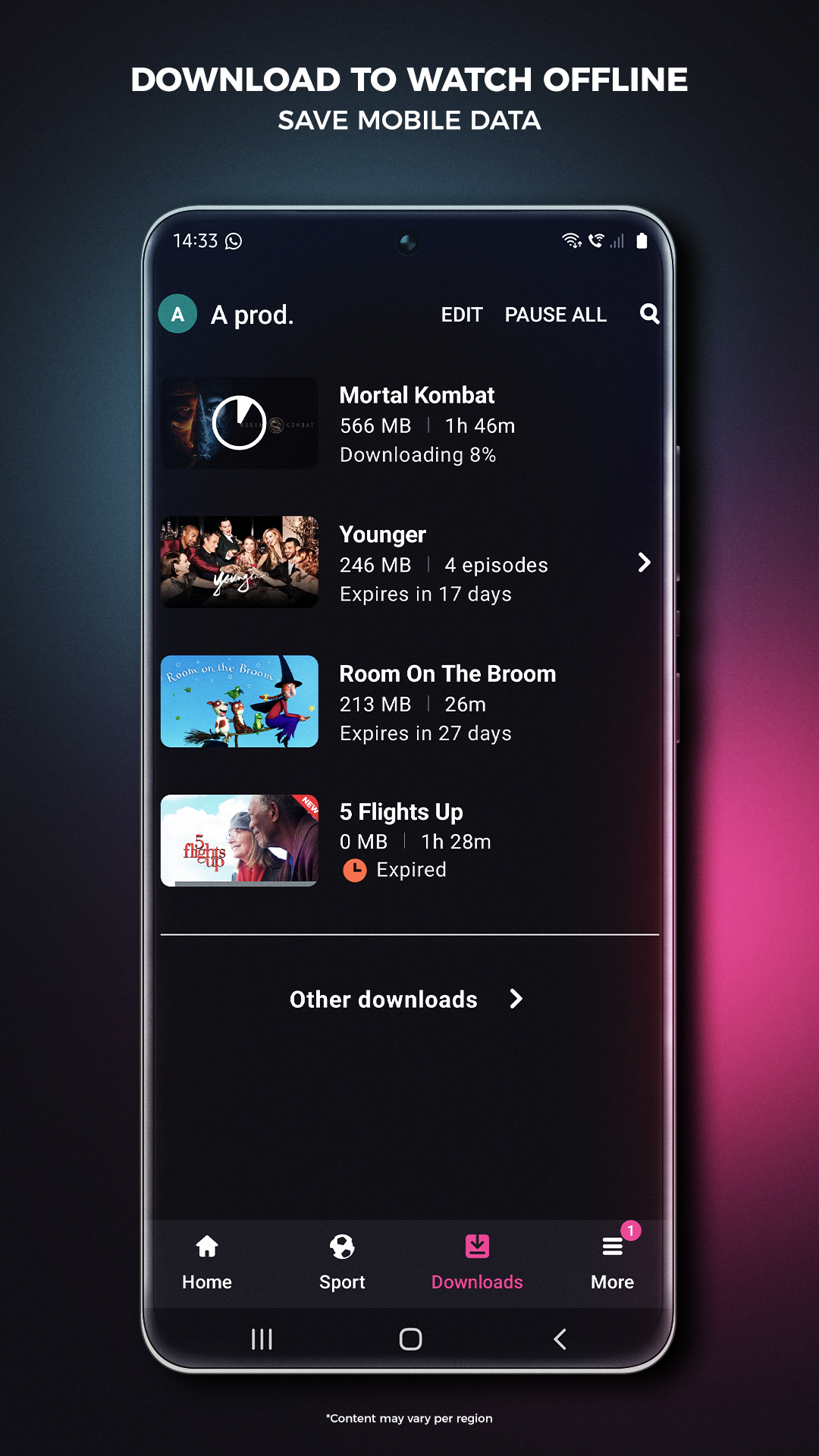 اسکرین شات 6 برنامه Showmax 1.0